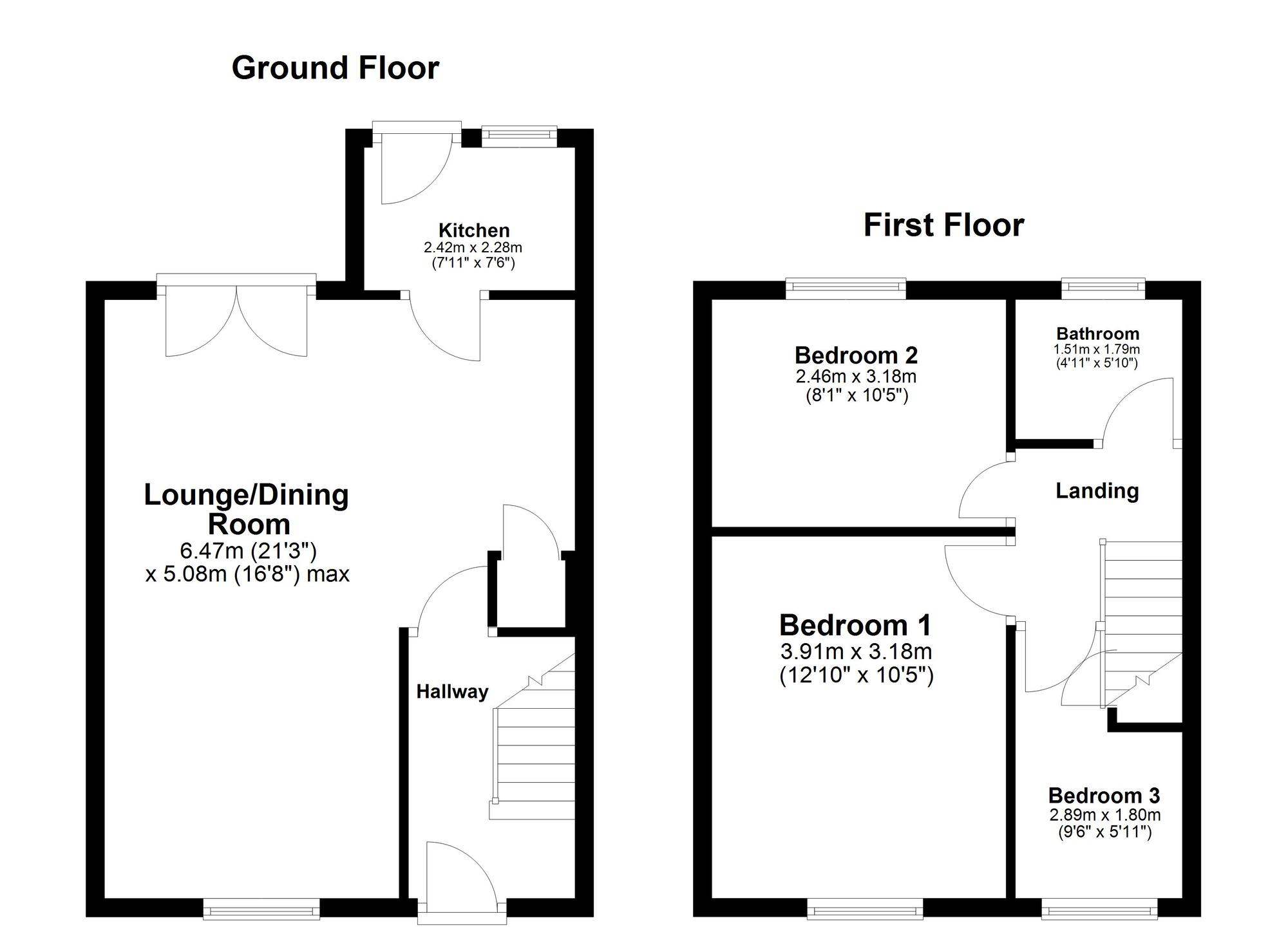 Floorplan of 3 bedroom Semi Detached House for sale, Woodburn Drive, Houghton Le Spring, Tyne and Wear, DH4