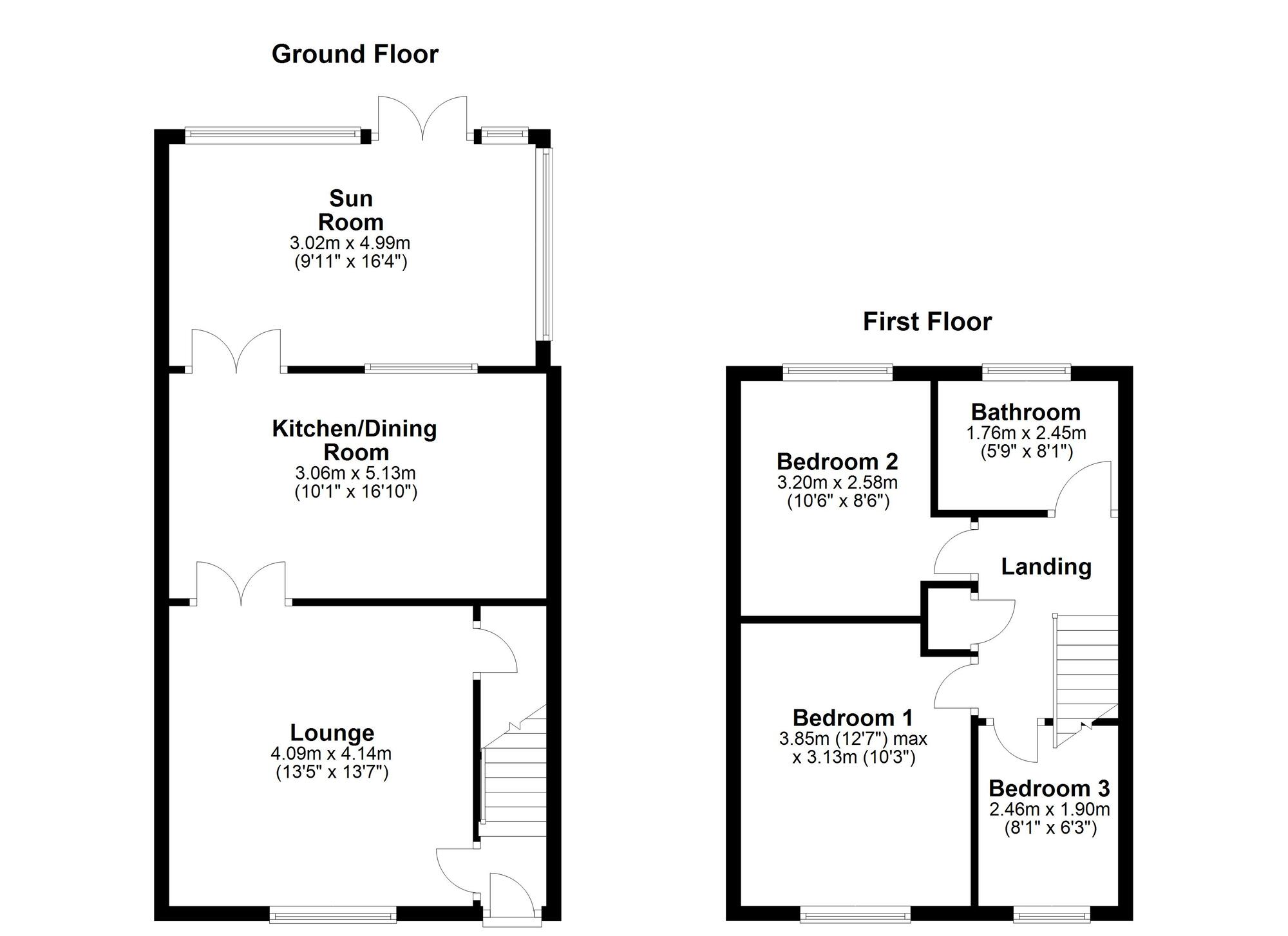 Floorplan of 3 bedroom Semi Detached House for sale, Redlands, Houghton Le Spring, Tyne and Wear, DH4