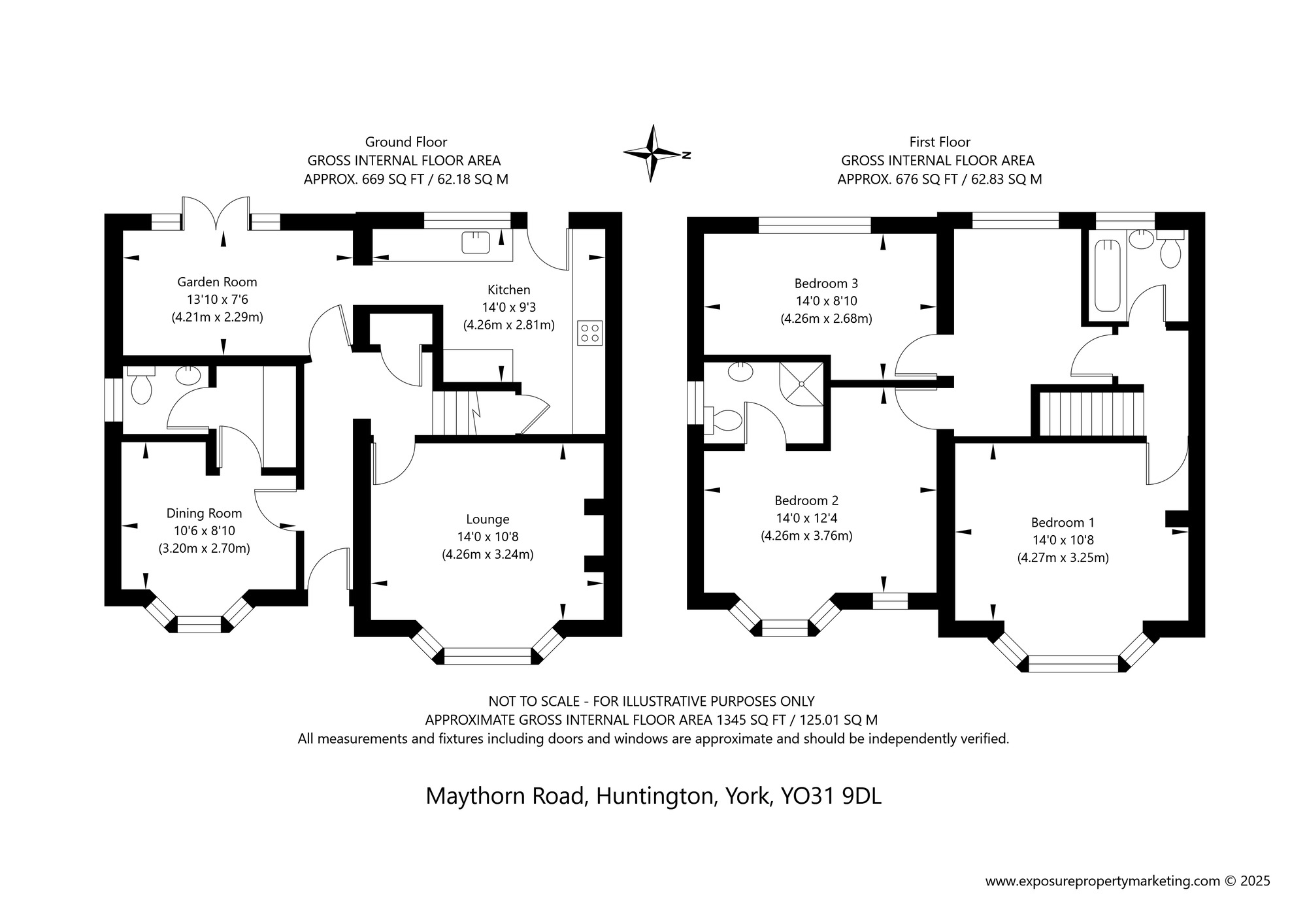 Floorplan of 3 bedroom Semi Detached House for sale, Maythorn Road, York, North Yorkshire, YO31