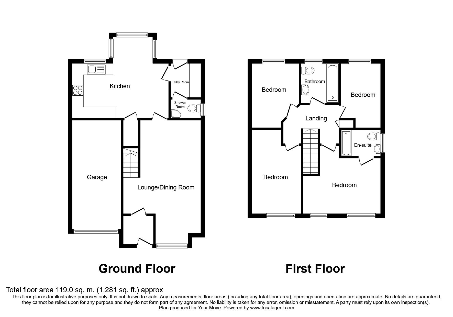 Floorplan of 4 bedroom Detached House for sale, Lodge Close, Radcliffe, Manchester, M26