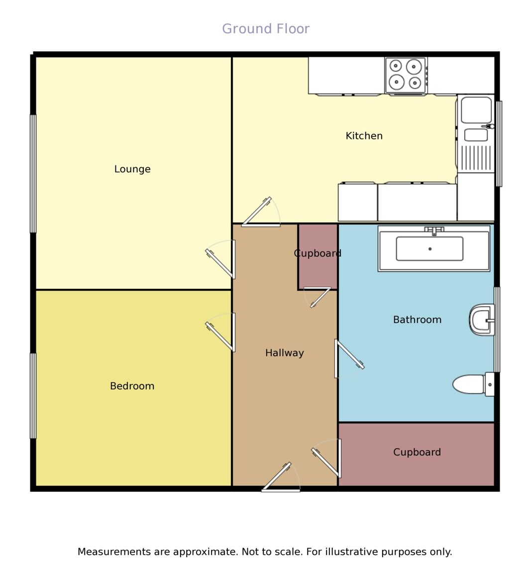 Floorplan of 1 bedroom  Flat to rent, Homewood Court Scott Avenue, Rainham, Kent, ME8