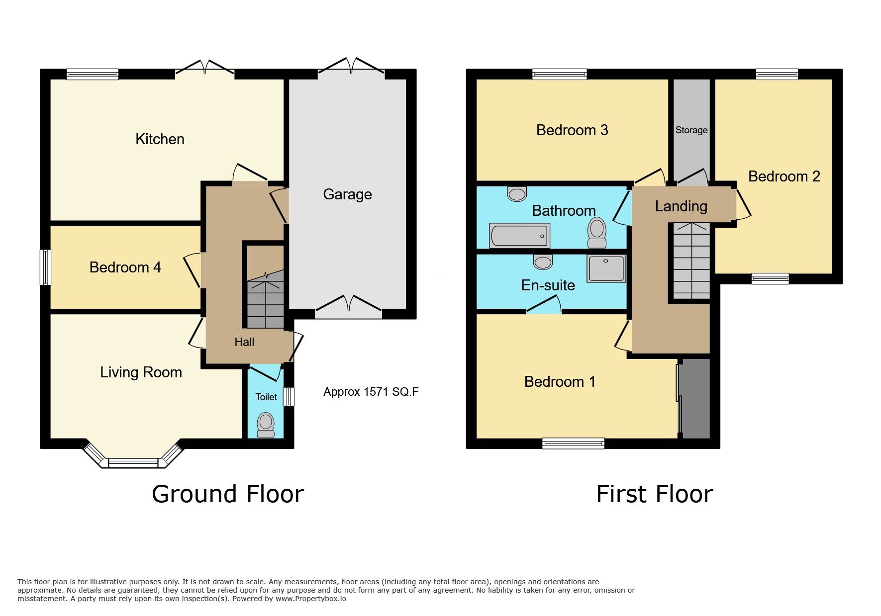 Floorplan of 4 bedroom Detached House for sale, Bull Lane, Newington, Kent, ME9