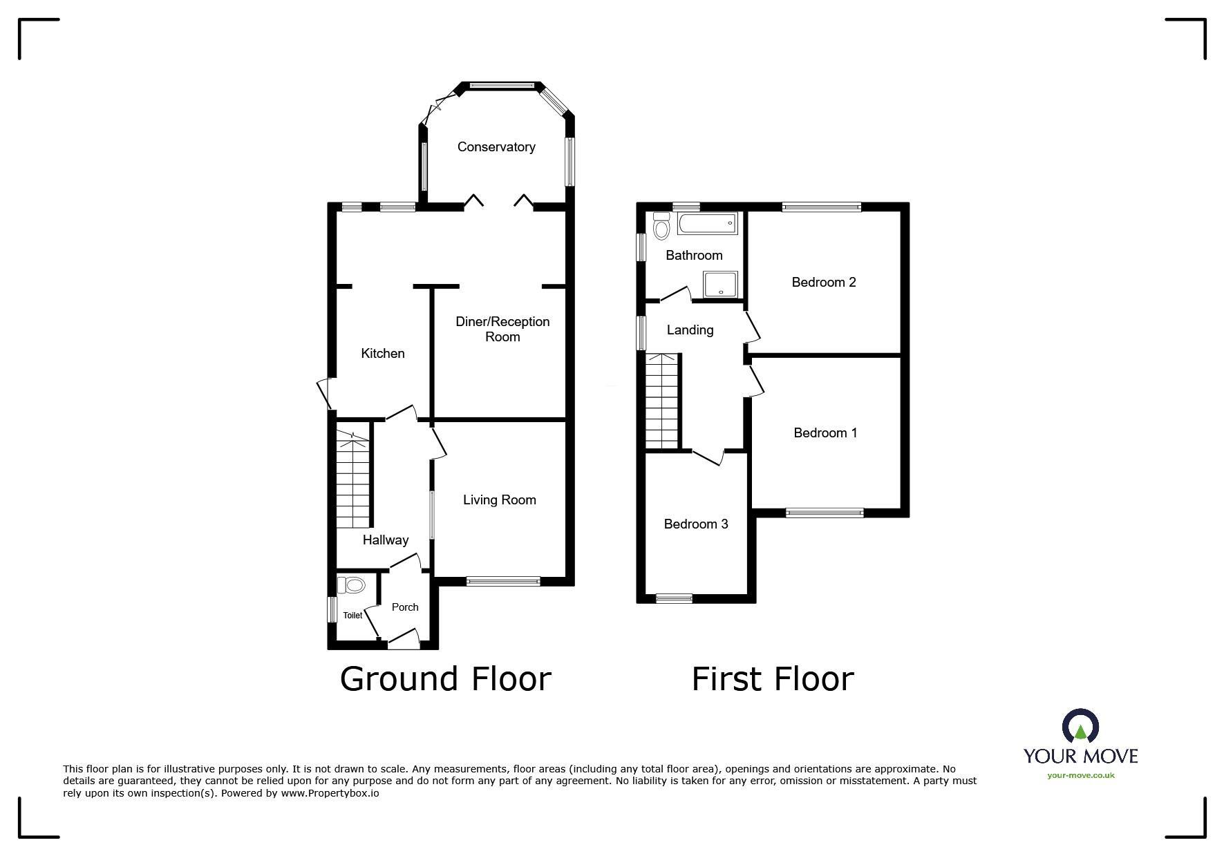 Floorplan of 3 bedroom Semi Detached House for sale, Burntwick Drive, Lower Halstow, Kent, ME9