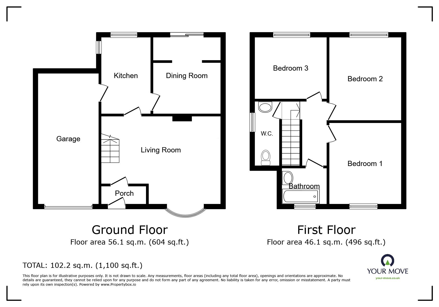 Floorplan of 3 bedroom Semi Detached House for sale, Maidstone Road, Rainham, Kent, ME8