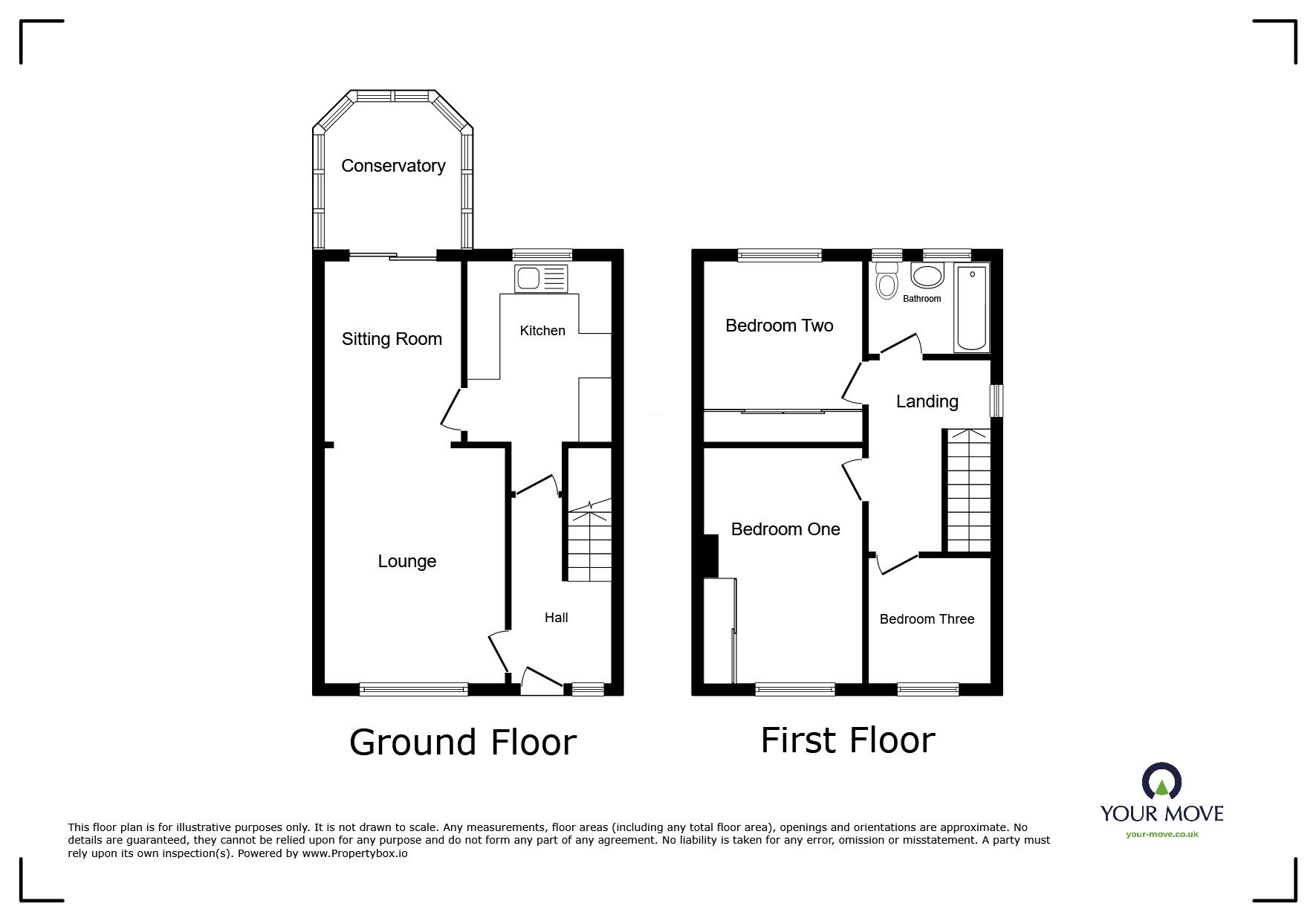 Floorplan of 3 bedroom Semi Detached House for sale, Bendon Way, Rainham, Kent, ME8