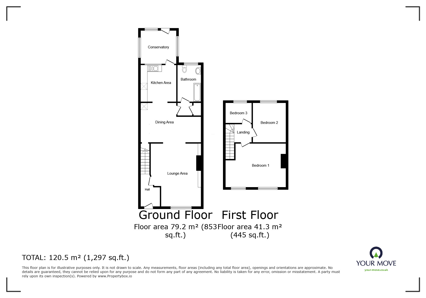 Floorplan of 3 bedroom Semi Detached House for sale, Woodside, Rainham, Kent, ME8