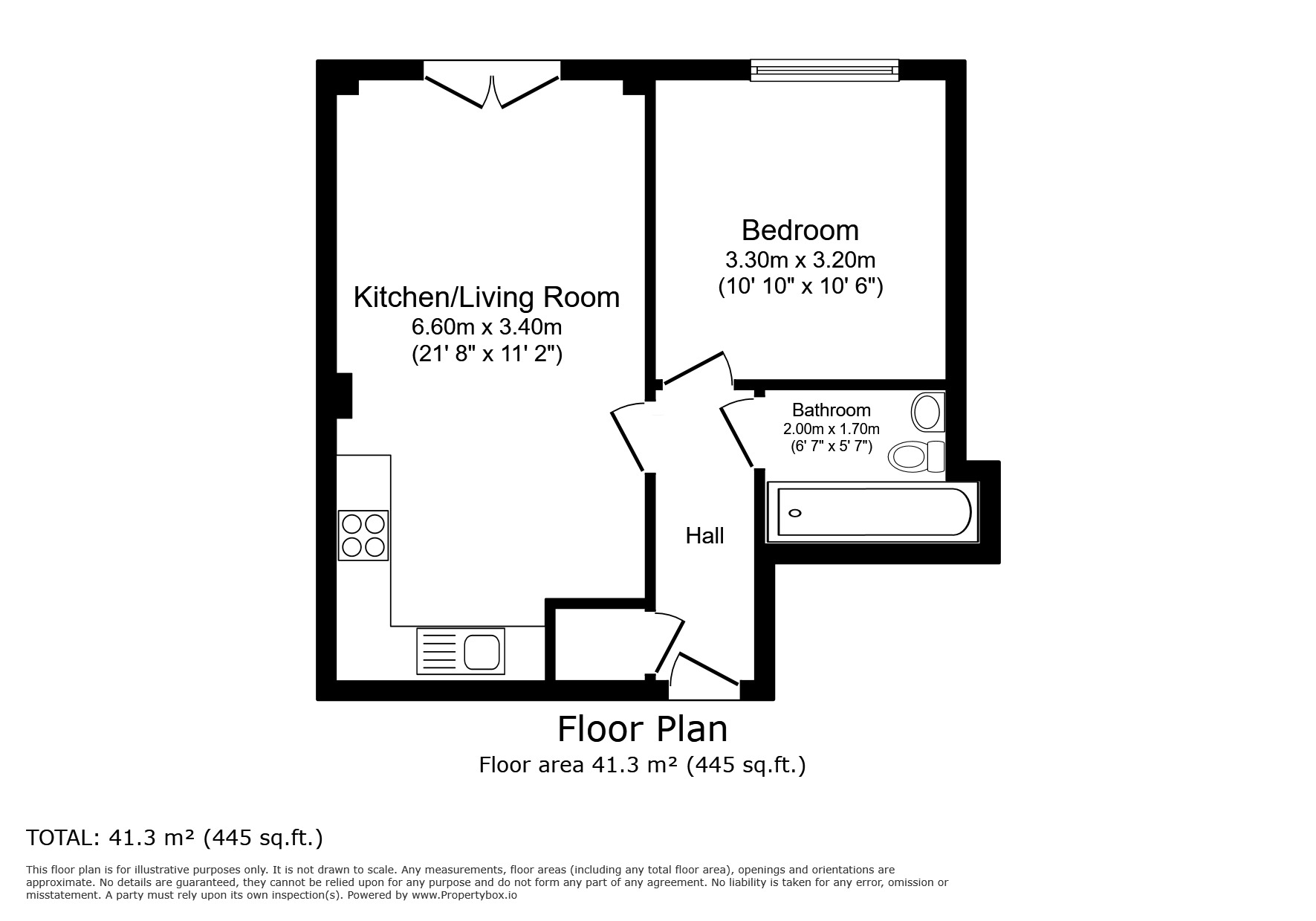 Floorplan of 1 bedroom  Flat for sale, High Street, Rochester, Kent, ME1