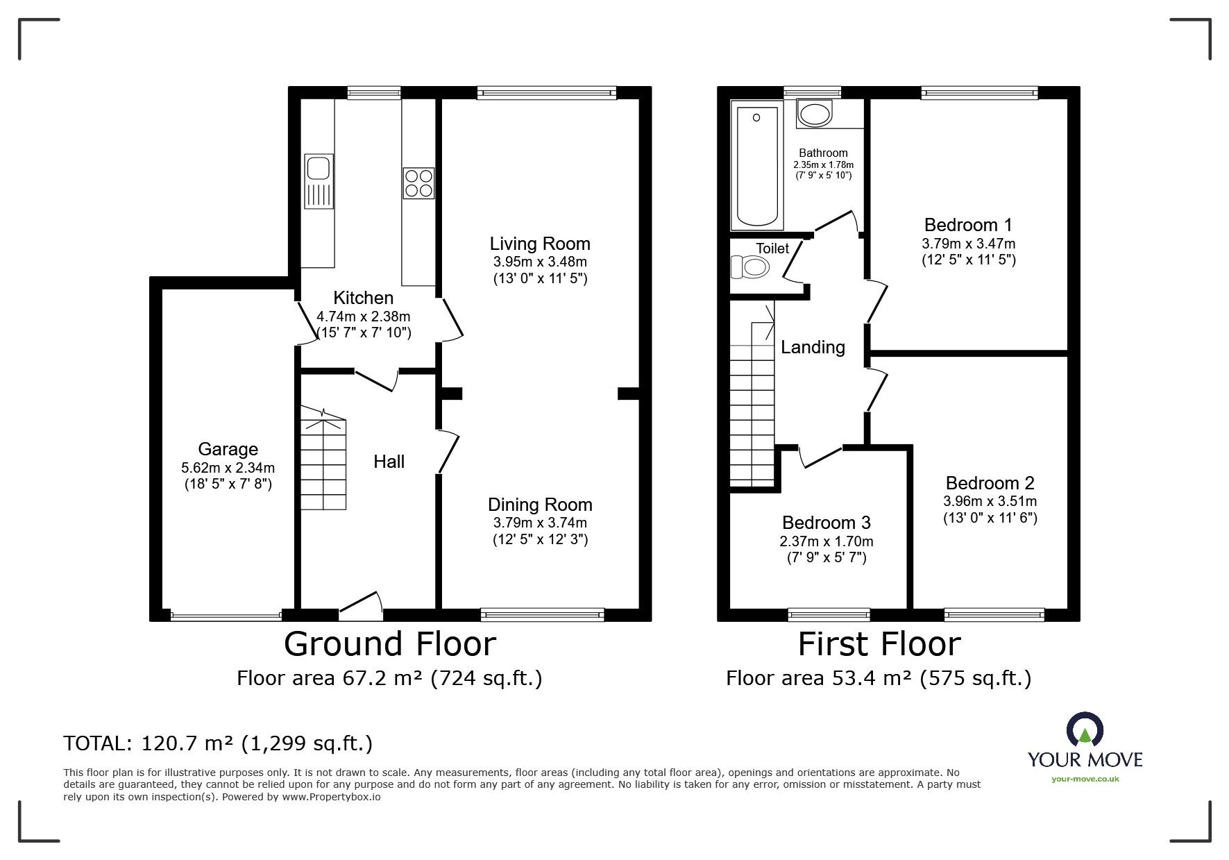 Floorplan of Semi Detached House for sale, Worcester Road, Middleton, Greater Manchester, M24