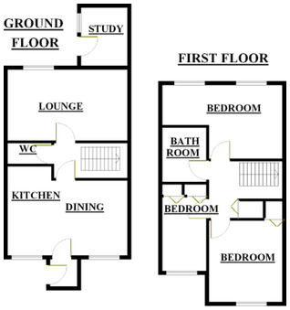 Floorplan of 3 bedroom Mid Terrace House for sale, Beechtrees, Skelmersdale, Lancashire, WN8