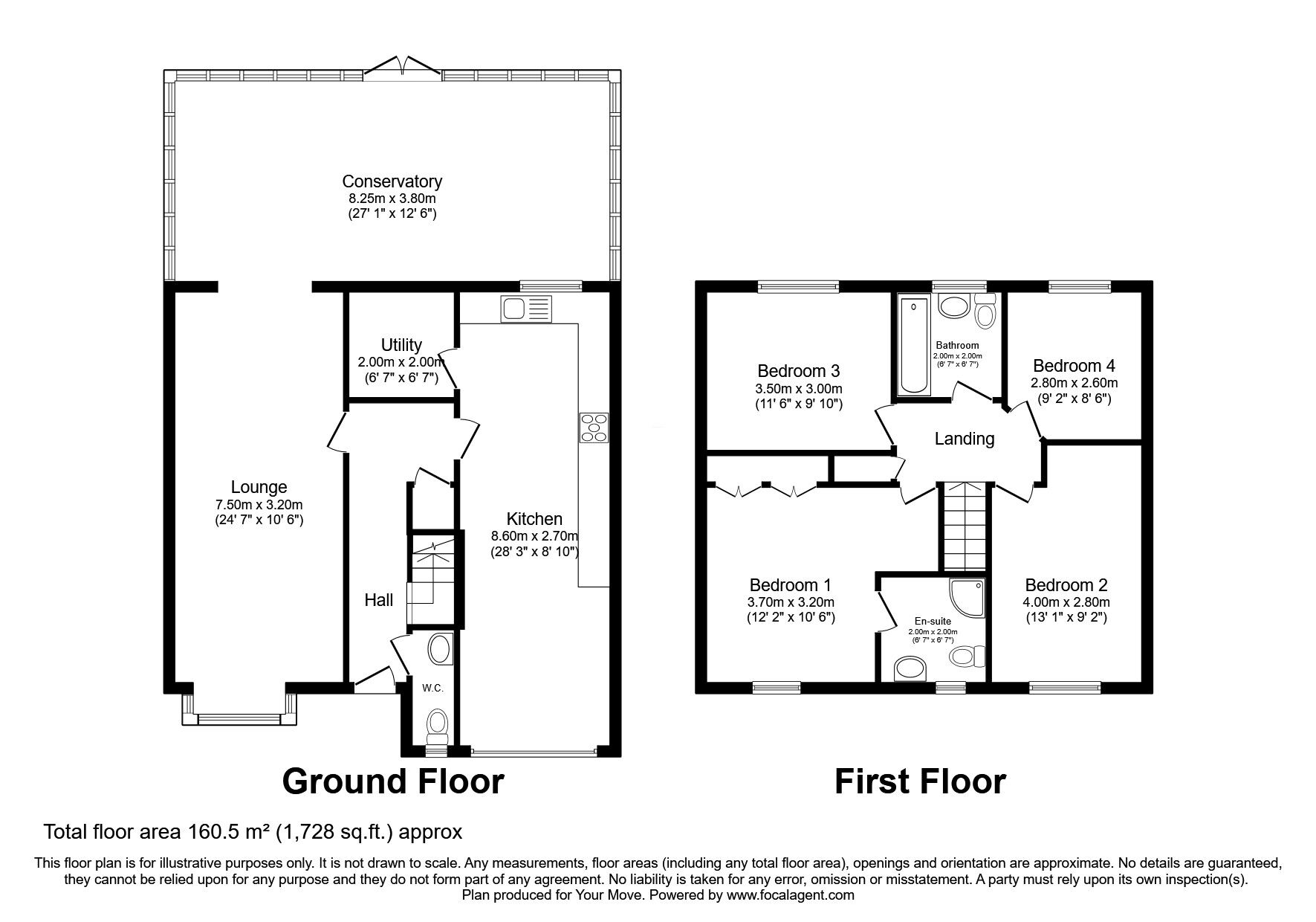 Floorplan of 4 bedroom Detached House for sale, Naburn Drive, Orrell, Greater Manchester, WN5