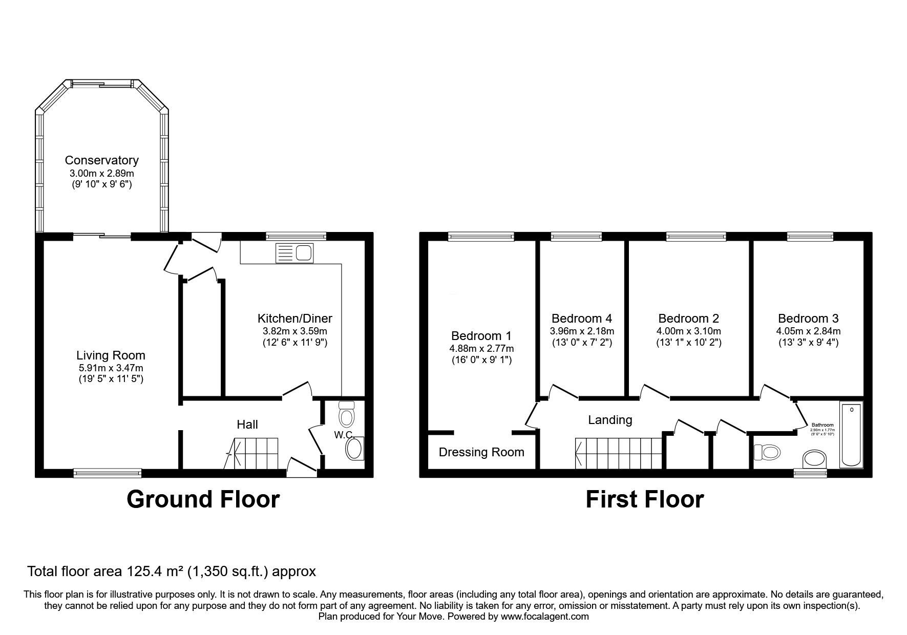 Floorplan of 1 bedroom Mid Terrace Room to rent, Falkland, Skelmersdale, Lancashire, WN8