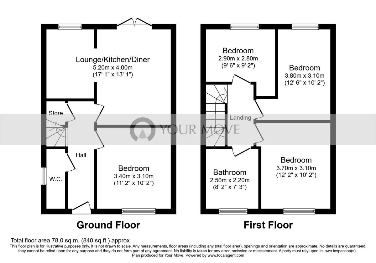 Floorplan of 4 bedroom Detached House to rent, Burgess Road, Southampton, SO16