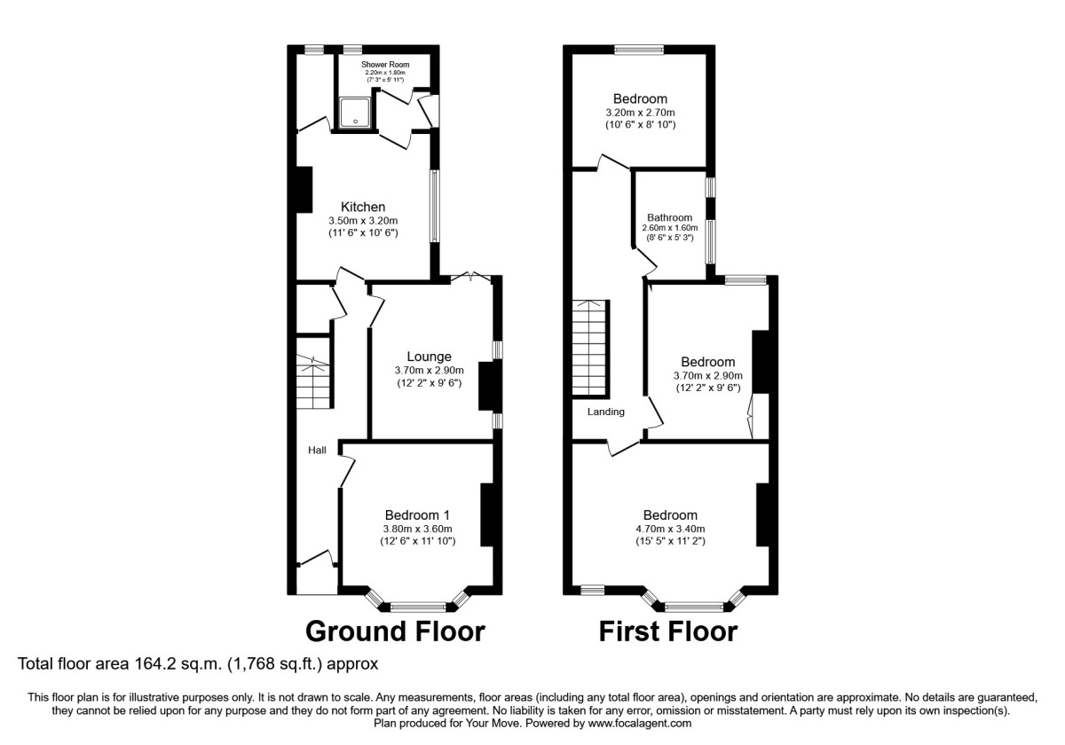 Floorplan of 4 bedroom Mid Terrace House to rent, Coventry Road, Southampton, SO15