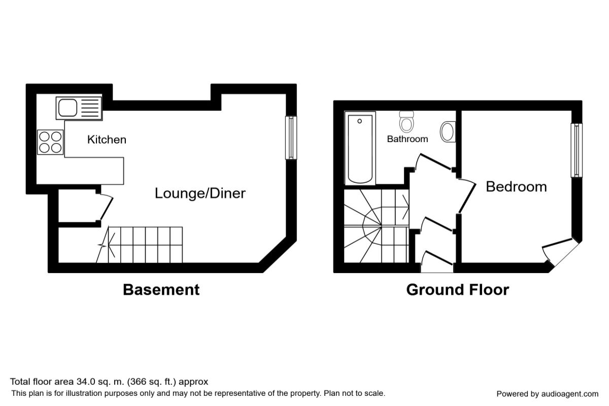 Floorplan of 1 bedroom  Flat to rent, South Parade, Southsea, Hampshire, PO5