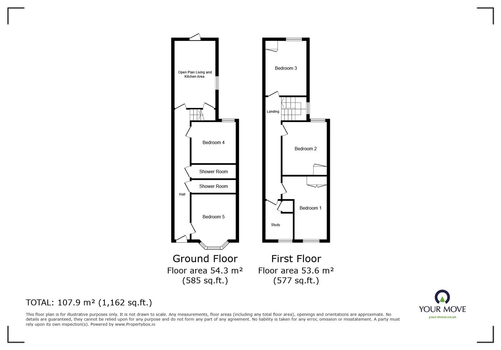 Floorplan of 5 bedroom Mid Terrace House for sale, St Augustine Road, Southsea, Portsmouth, PO4