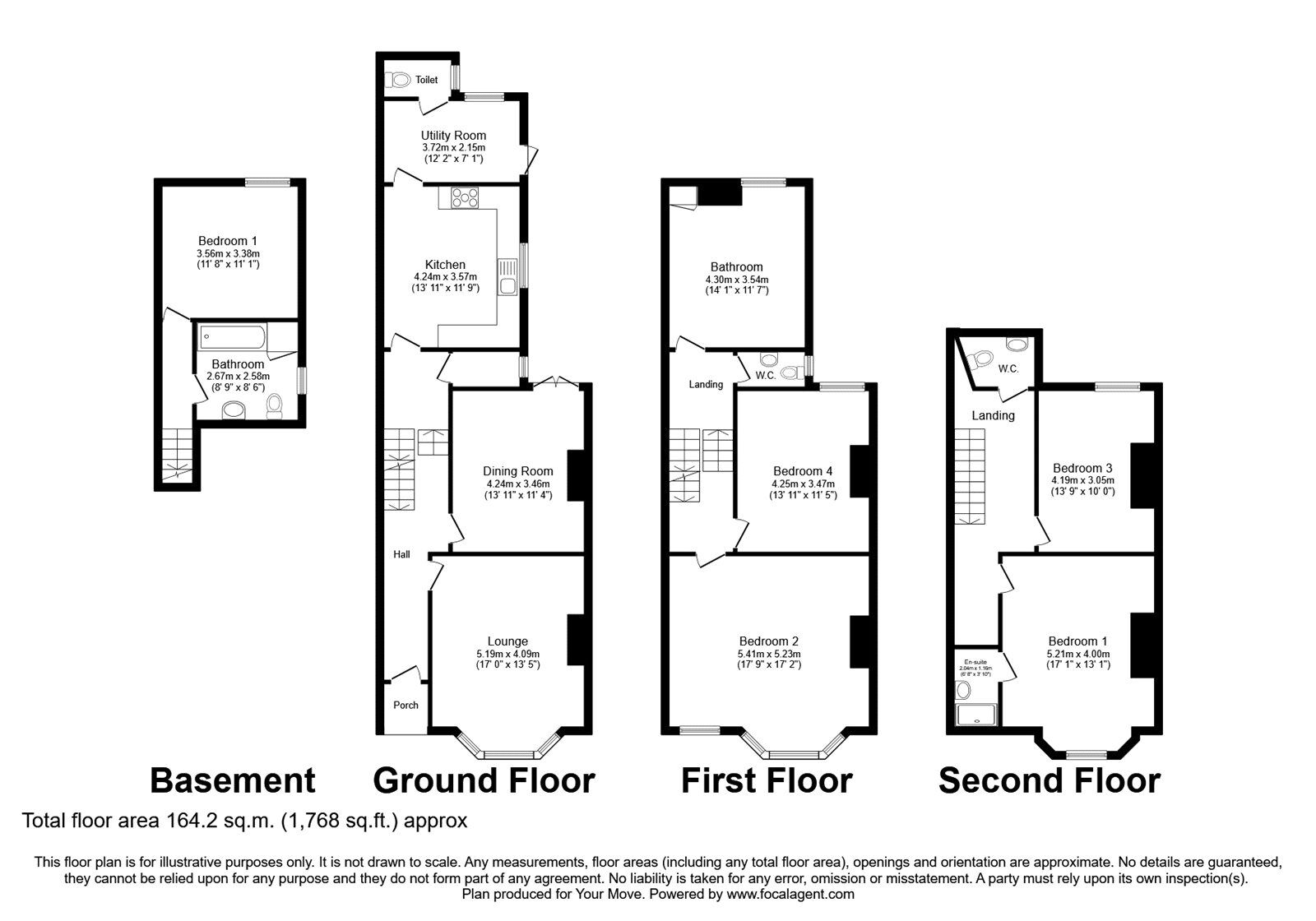 Floorplan of 7 bedroom  House to rent, St. Andrews Road, Southsea, Hampshire, PO5