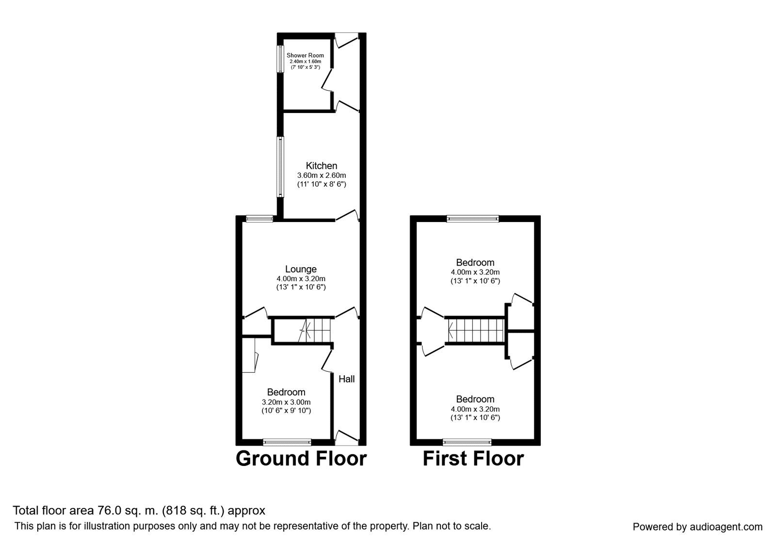 Floorplan of 3 bedroom  House to rent, Jessie Road, Southsea, Hampshire, PO4