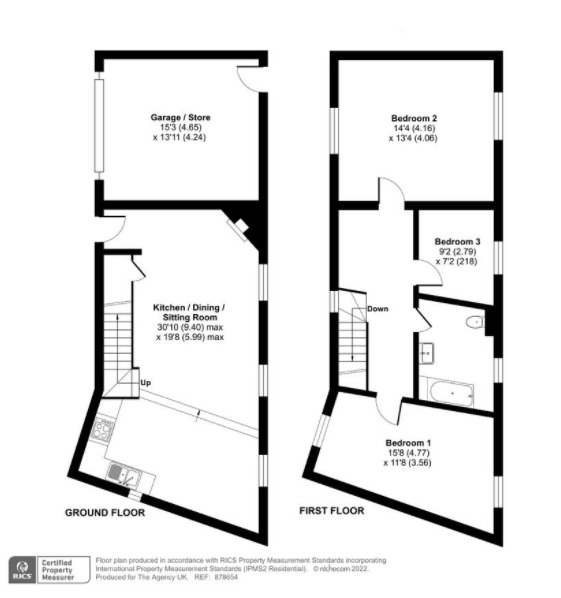 Floorplan of 3 bedroom Detached House for sale, Beck Street, Portsmouth, Hampshire, PO1