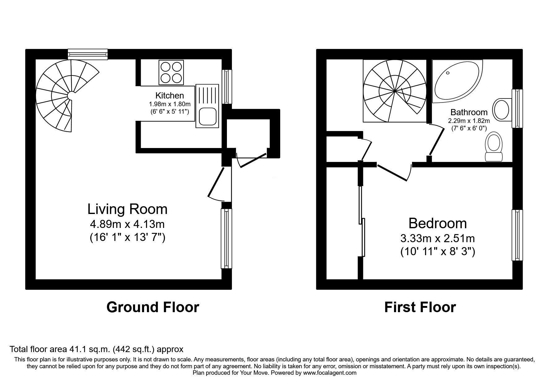 Floorplan of 1 bedroom  House for sale, Lamberton Avenue, Stirling, Stirlingshire, FK7