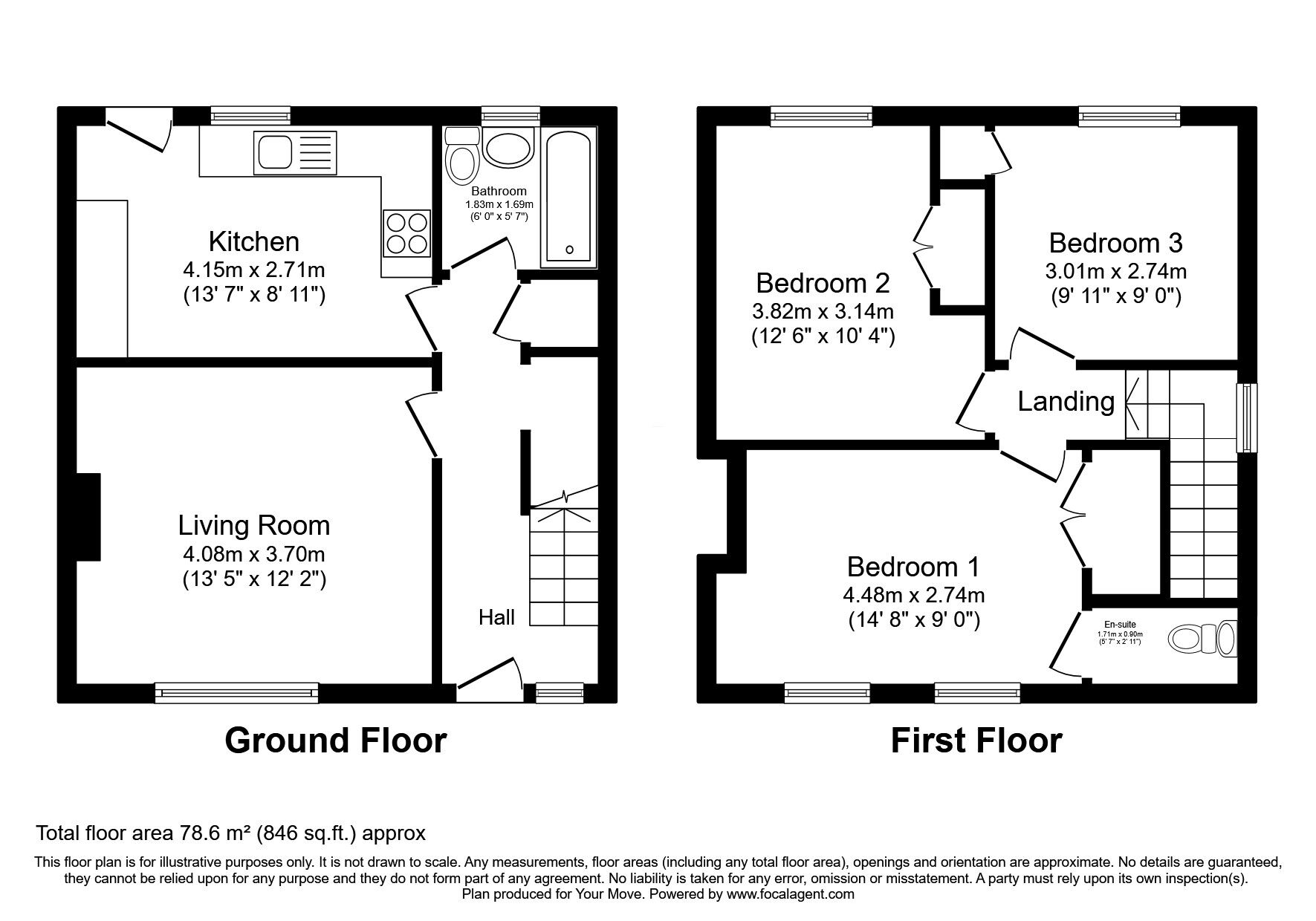 Floorplan of 3 bedroom Semi Detached House for sale, Braehead Road, Stirling, Stirlingshire, FK7