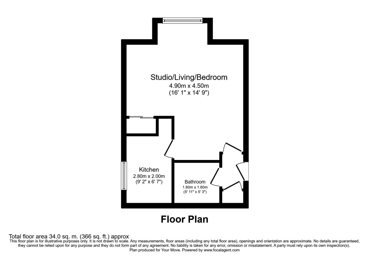 Floorplan of  Flat to rent, Cavendish Road, Sutton, SM2