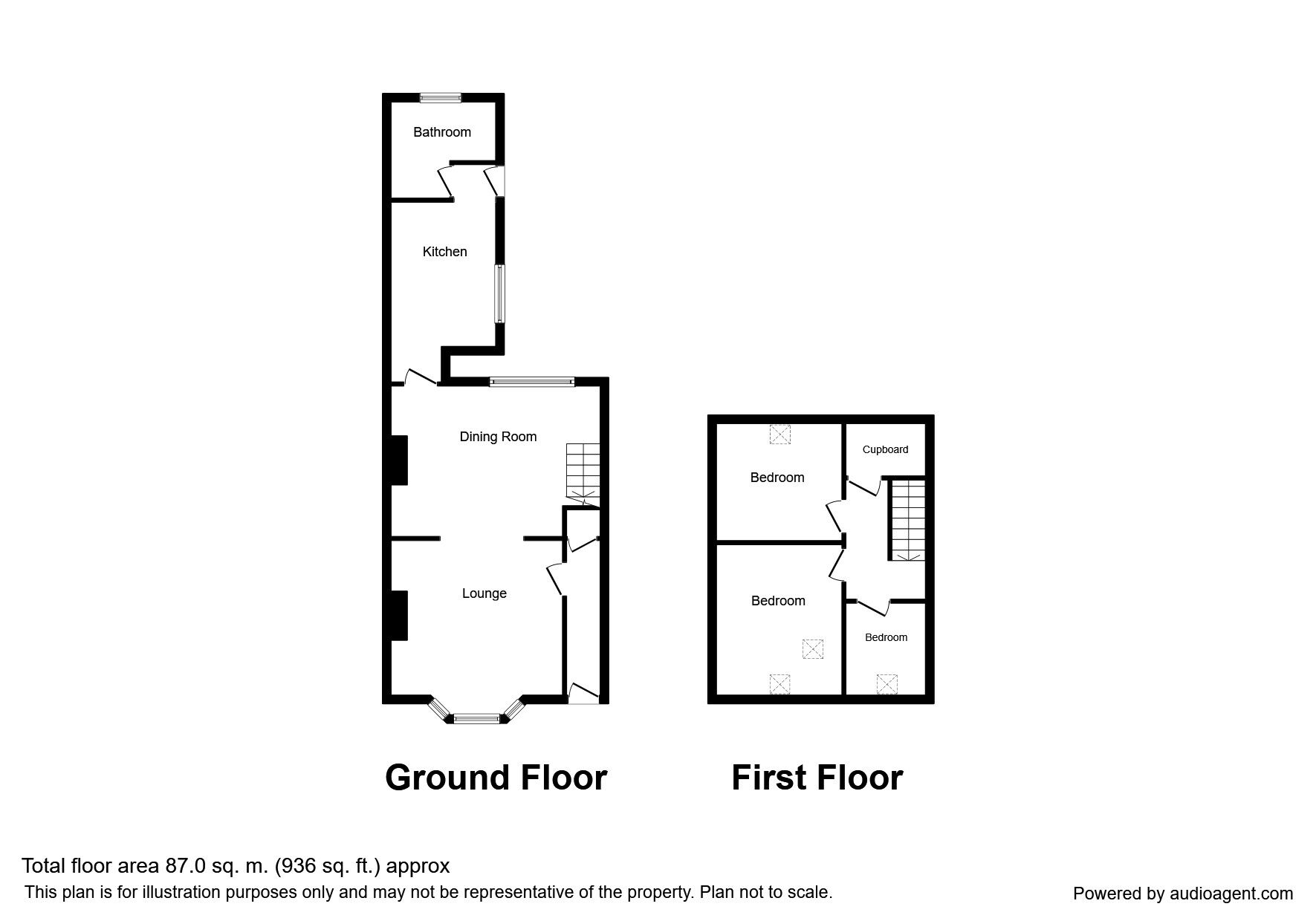 Floorplan of 3 bedroom Mid Terrace House to rent, Frederick Street, South Hylton, Sunderland, SR4