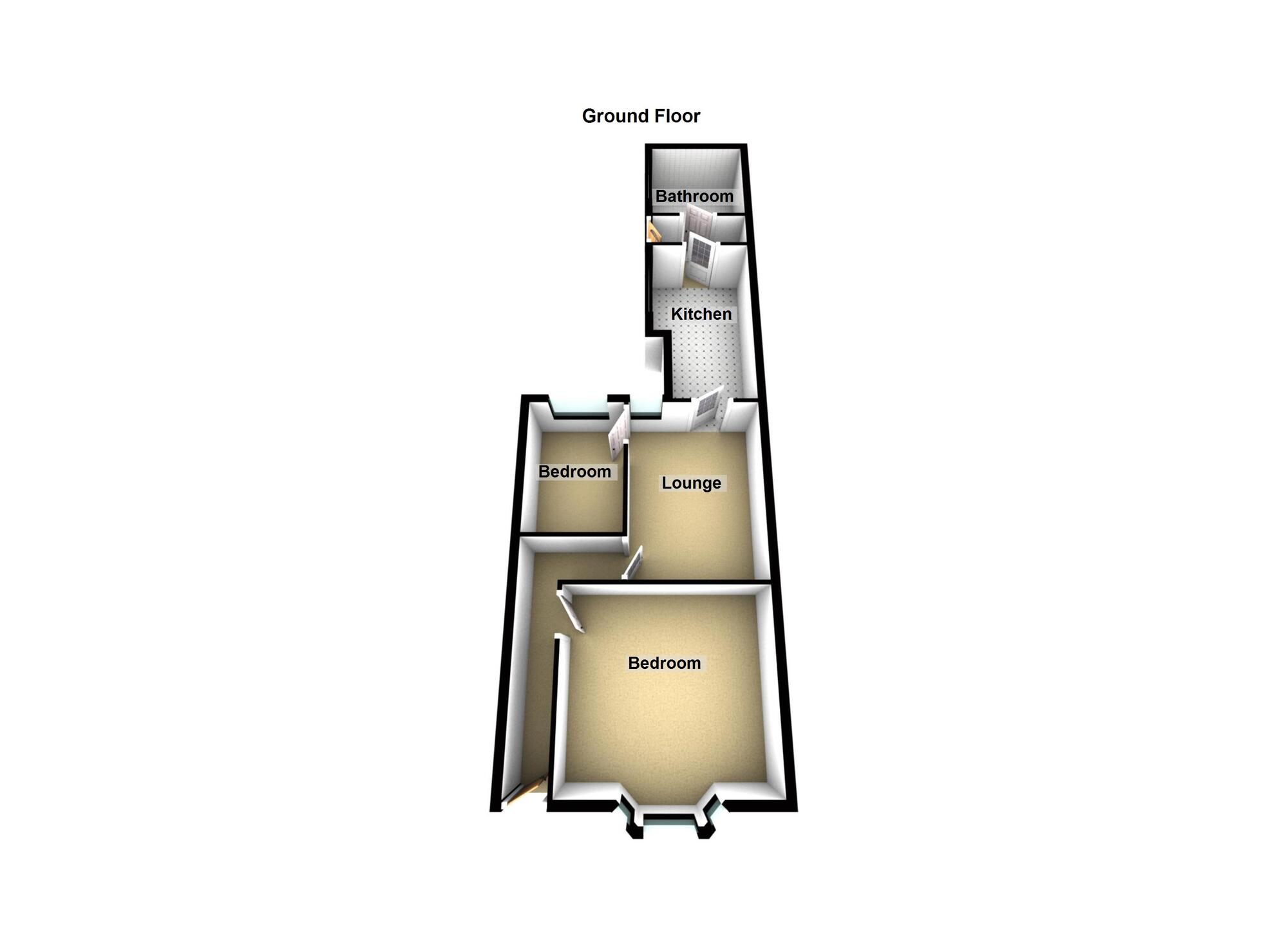 Floorplan of 2 bedroom Mid Terrace House for sale, Florence Crescent, Sunderland, Tyne and Wear, SR5