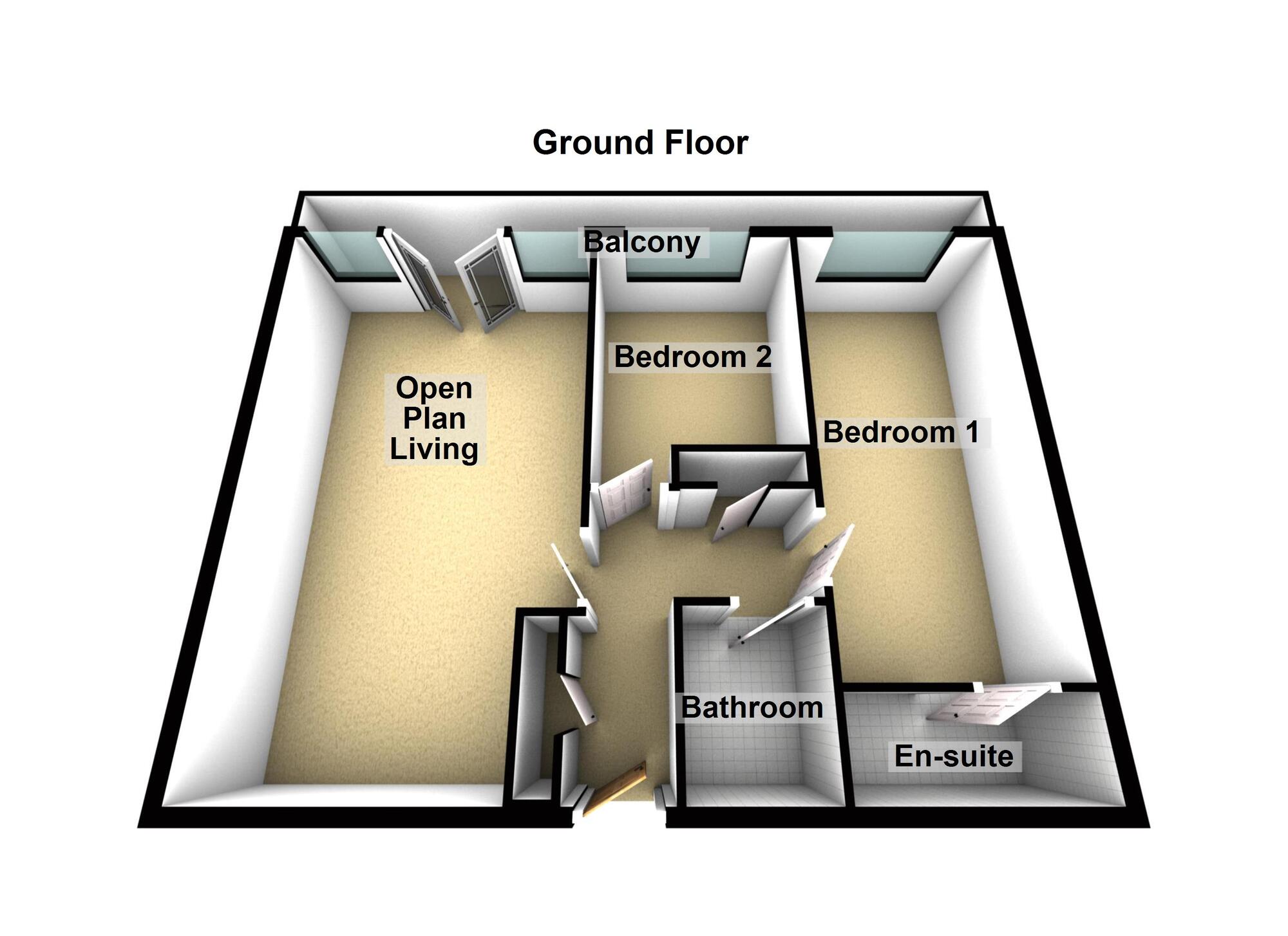 Floorplan of 2 bedroom  Flat for sale, West Wear Street, Sunderland, Tyne and Wear, SR1