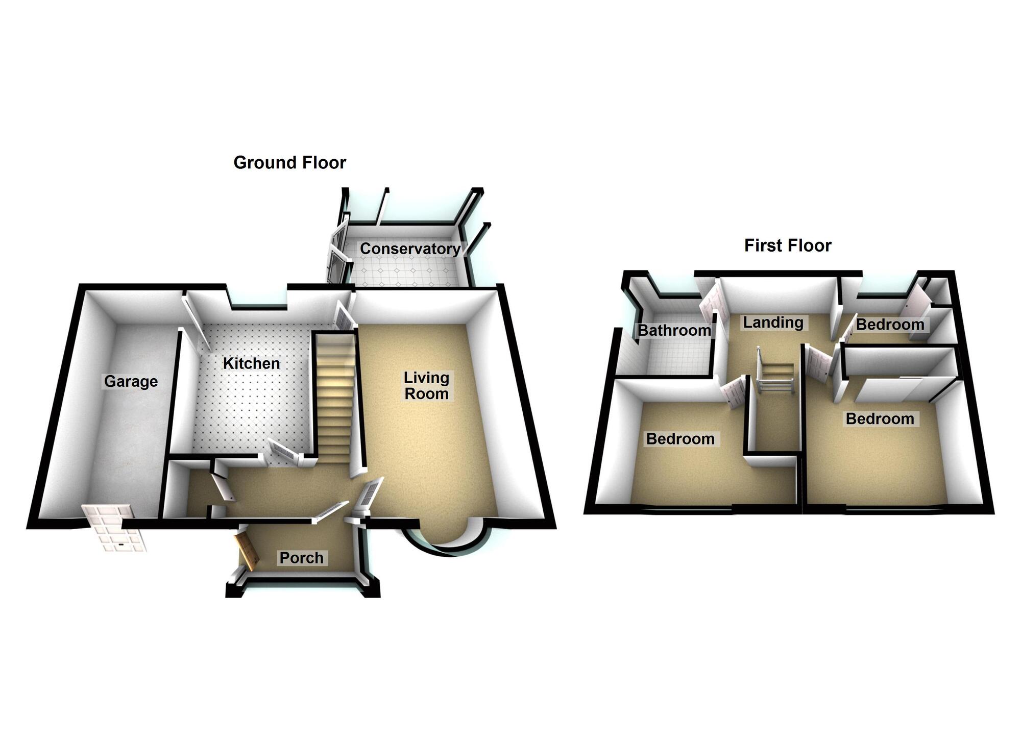 Floorplan of 3 bedroom Semi Detached House for sale, Gayhurst Crescent, Sunderland, Tyne and Wear, SR3