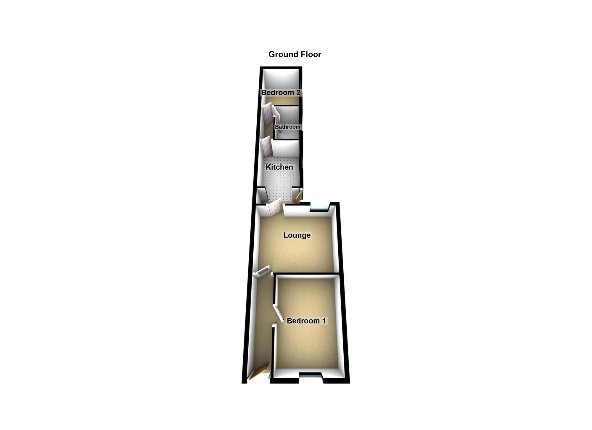 Floorplan of 2 bedroom Mid Terrace House for sale, Brady Street, Sunderland, Tyne and Wear, SR4