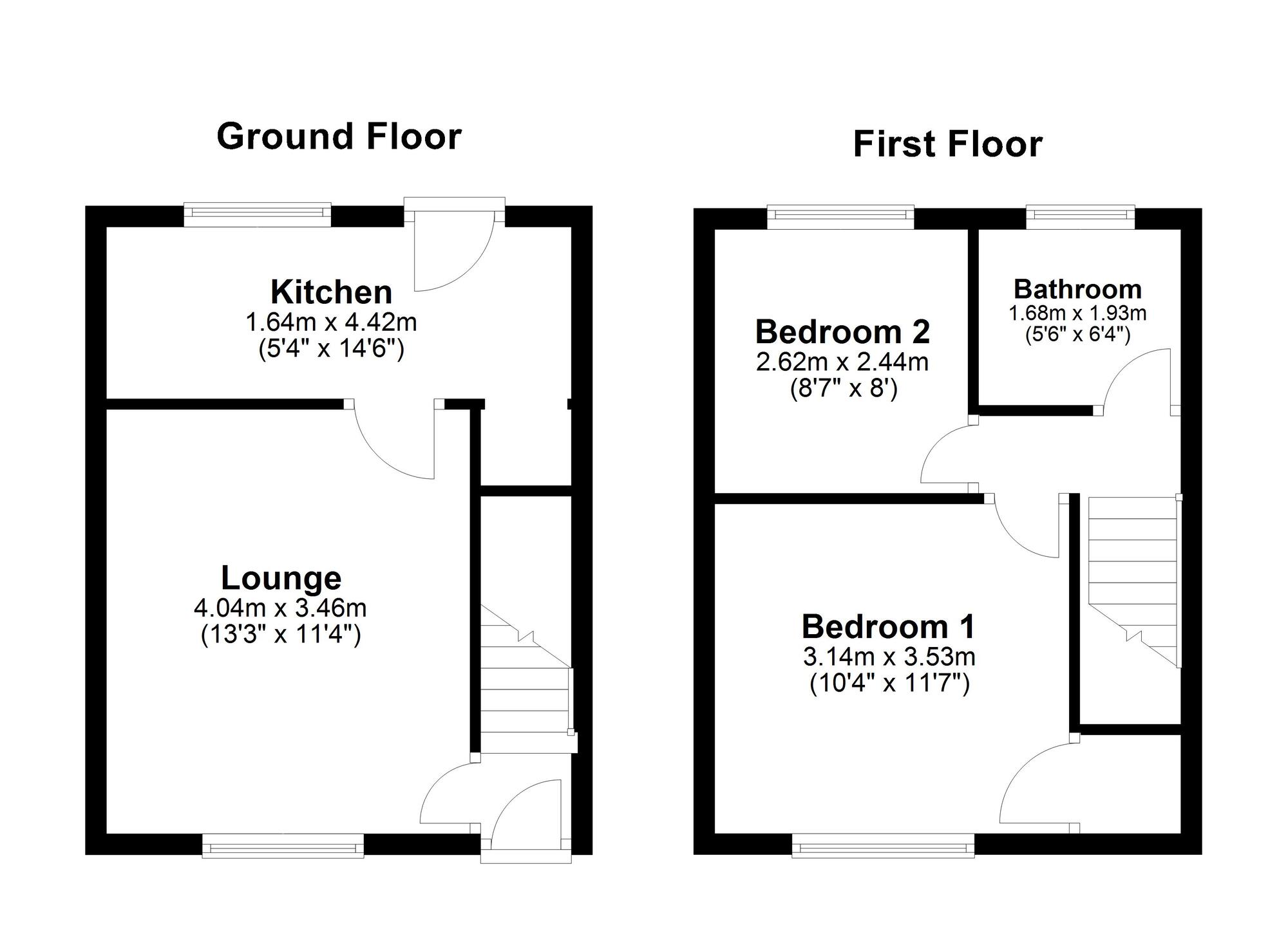 Floorplan of 2 bedroom Semi Detached House for sale, Glanmore Road, Sunderland, Tyne and Wear, SR4