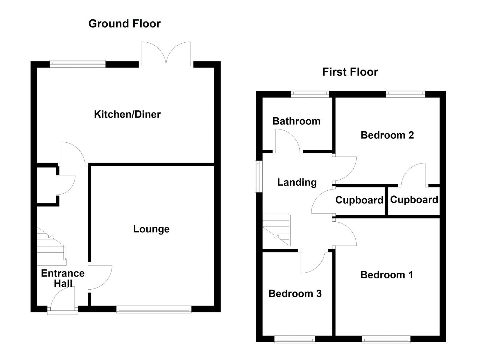 Floorplan of 3 bedroom Semi Detached House for sale, Newark Crescent, Seaham, Durham, SR7