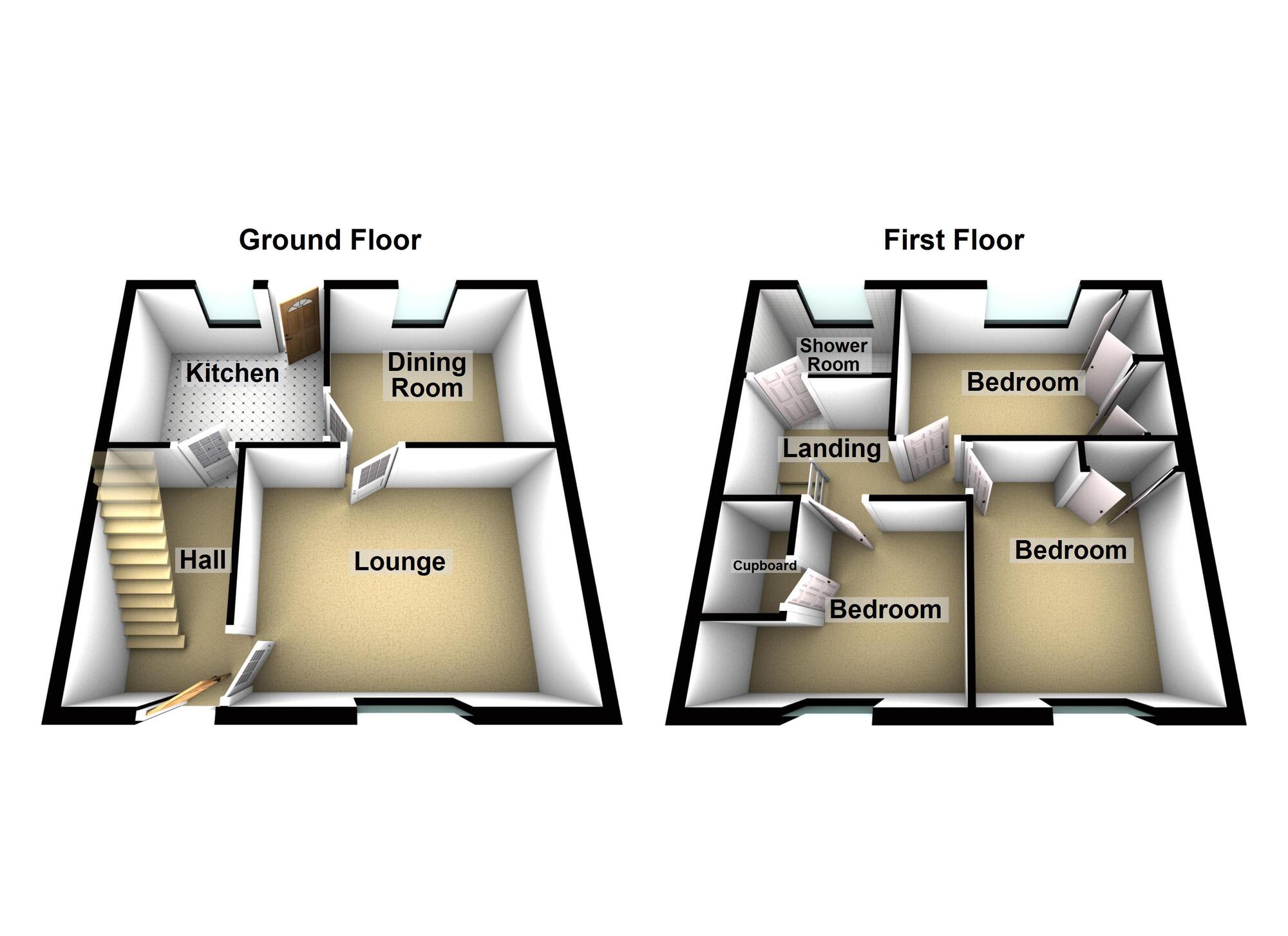 Floorplan of 3 bedroom Semi Detached House for sale, Agar Road, Farringdon, Sunderland, SR3