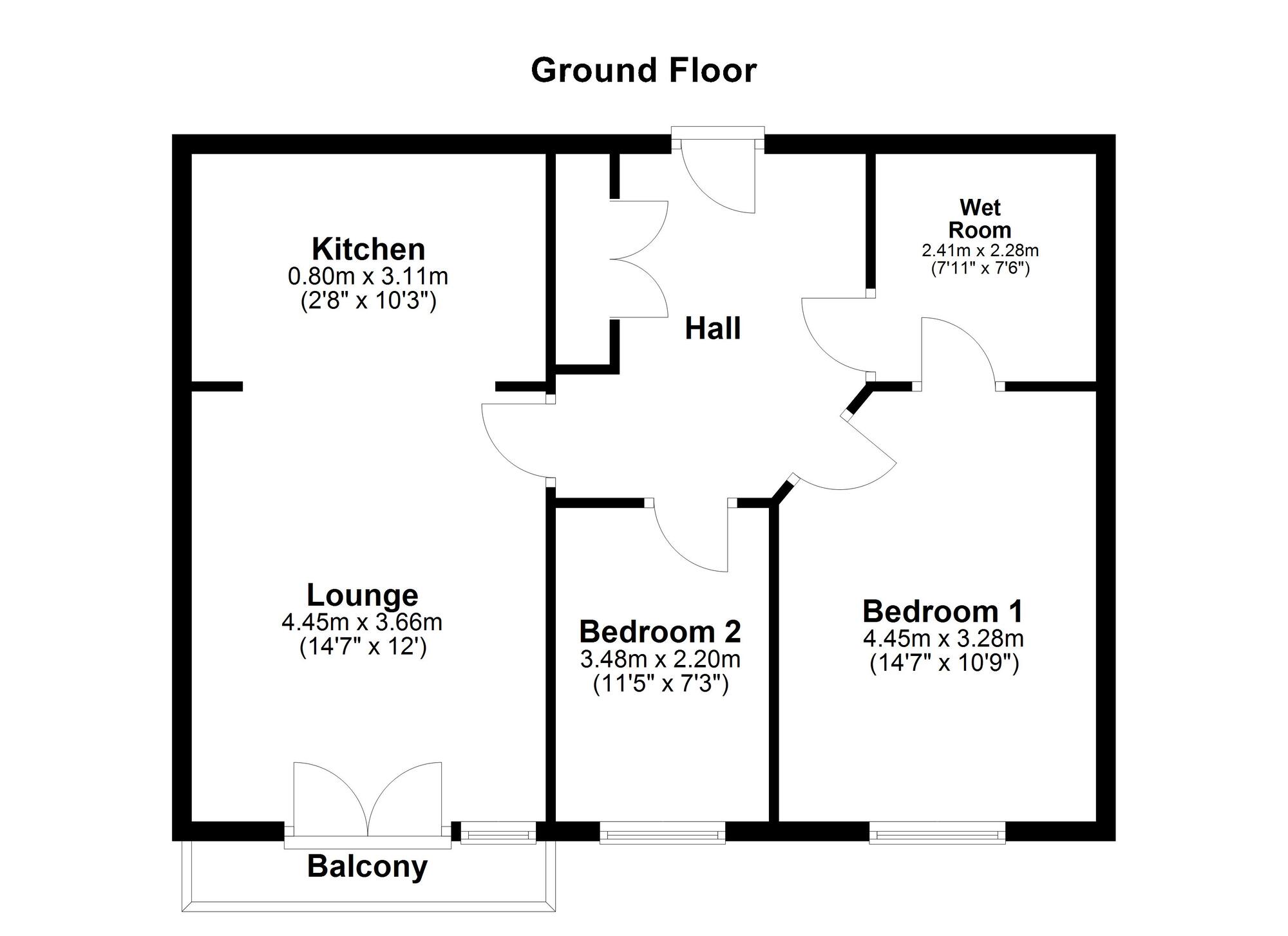 Floorplan of 2 bedroom  Flat for sale, Fordfield Road, Sunderland, Tyne and Wear, SR4