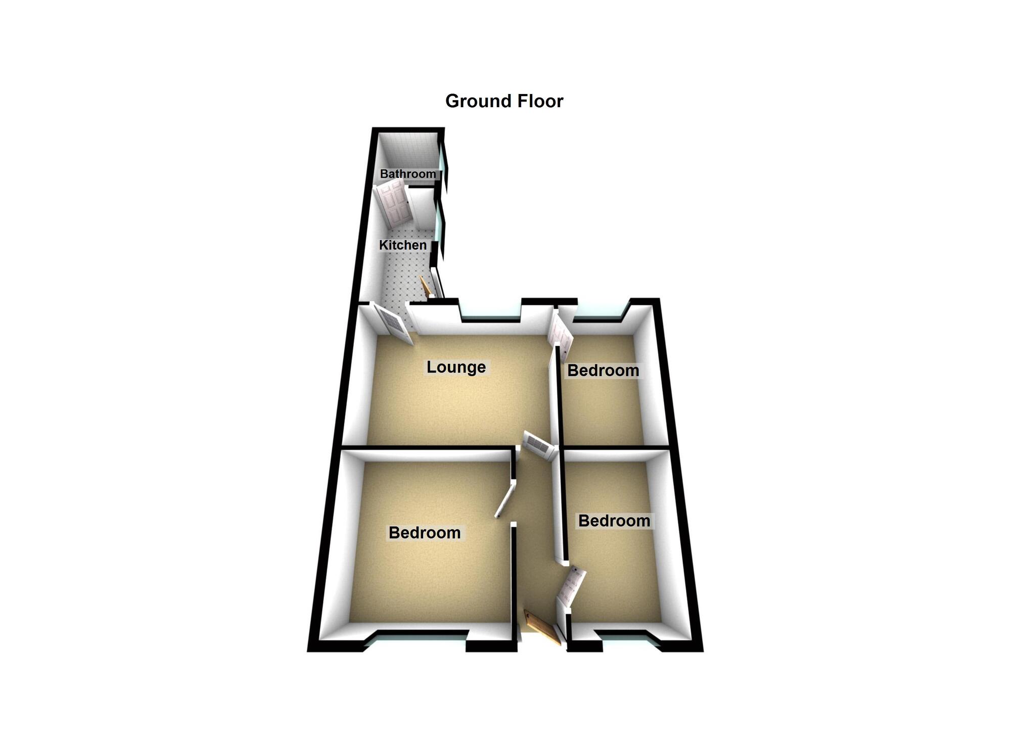 Floorplan of 3 bedroom Mid Terrace House for sale, Willmore Street, Sunderland, Tyne and Wear, SR4