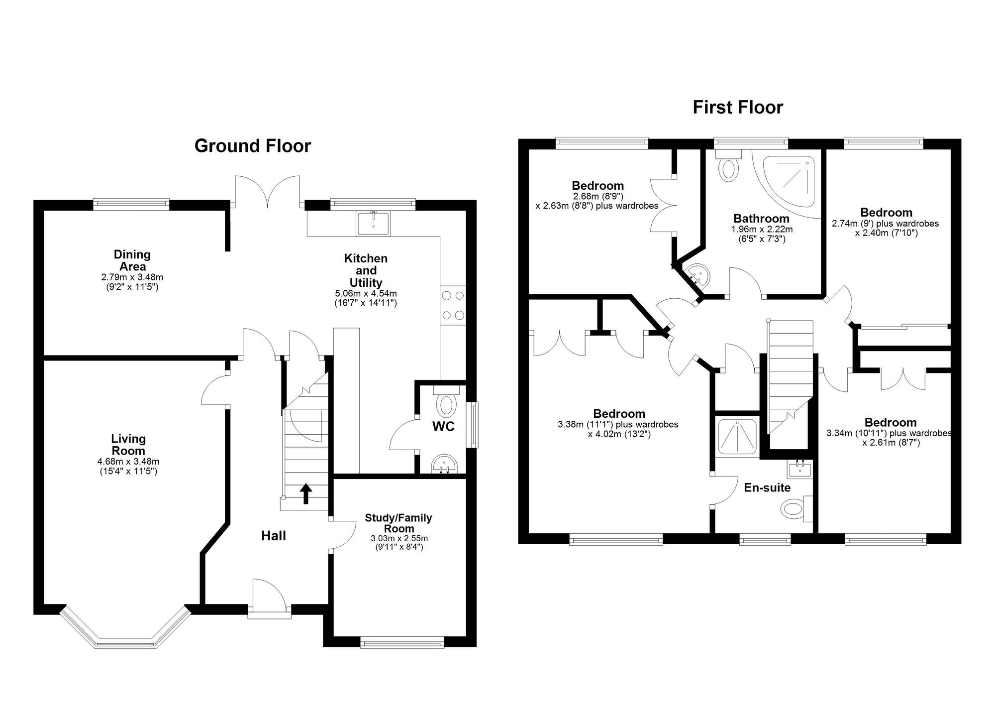 Floorplan of 4 bedroom Detached House for sale, Cotherstone Court, Easington Lane, Tyne and Wear, DH5