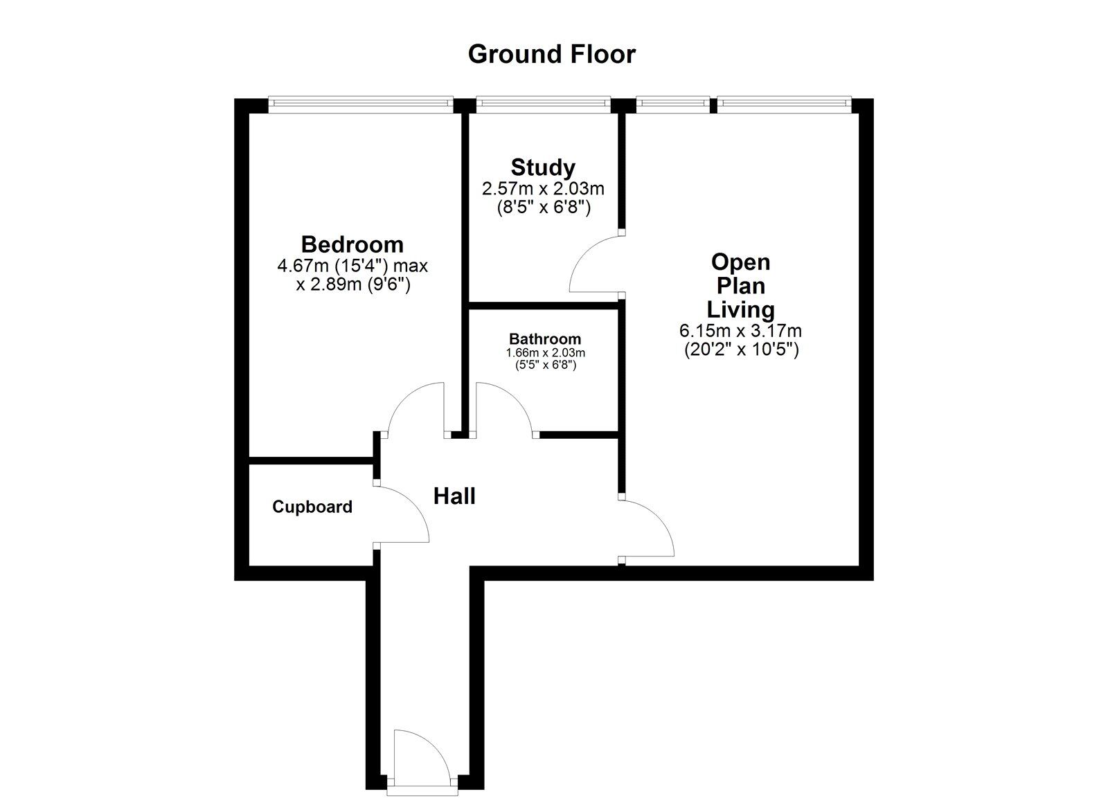 Floorplan of 2 bedroom  Flat for sale, Upper Walworth Way, Sunderland, Tyne and Wear, SR1