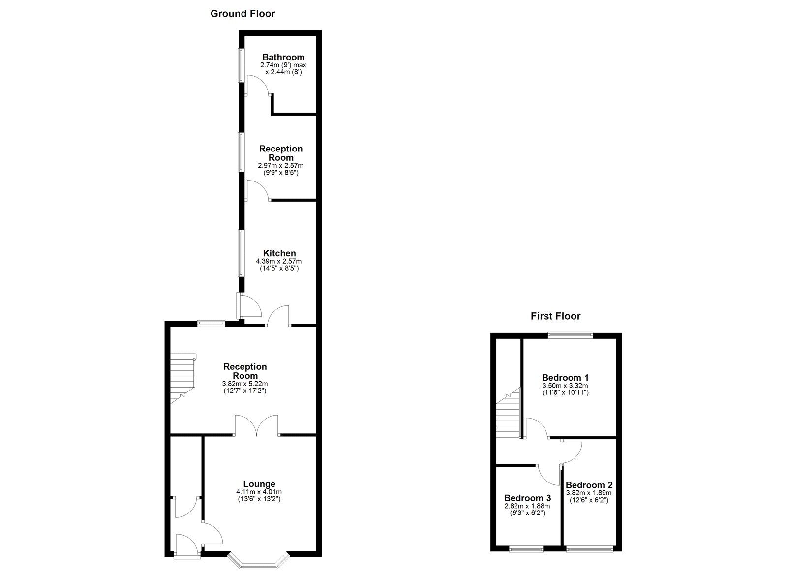 Floorplan of 3 bedroom Mid Terrace House for sale, Ripon Street, Sunderland, Tyne and Wear, SR6