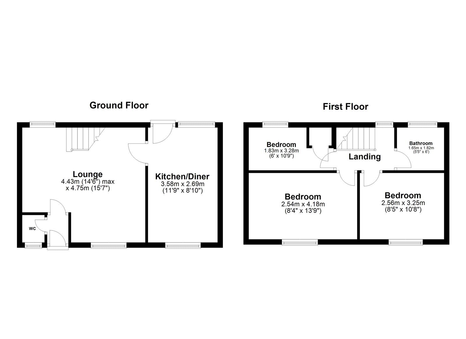 Floorplan of 3 bedroom Mid Terrace House for sale, Keighley Square, Sunderland, Tyne and Wear, SR5