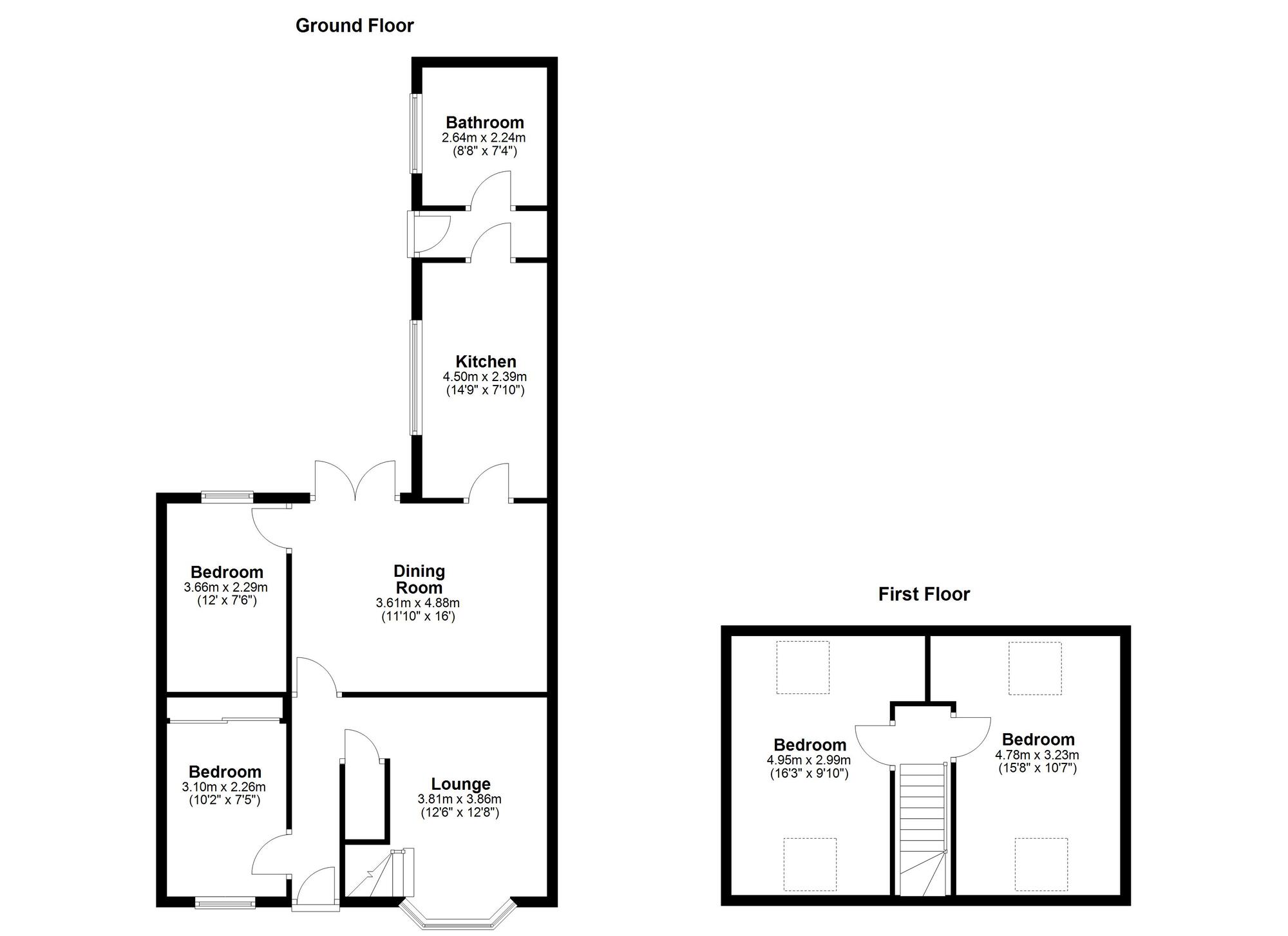 Floorplan of 4 bedroom Mid Terrace House for sale, Blackett Terrace, Sunderland, Tyne and Wear, SR4