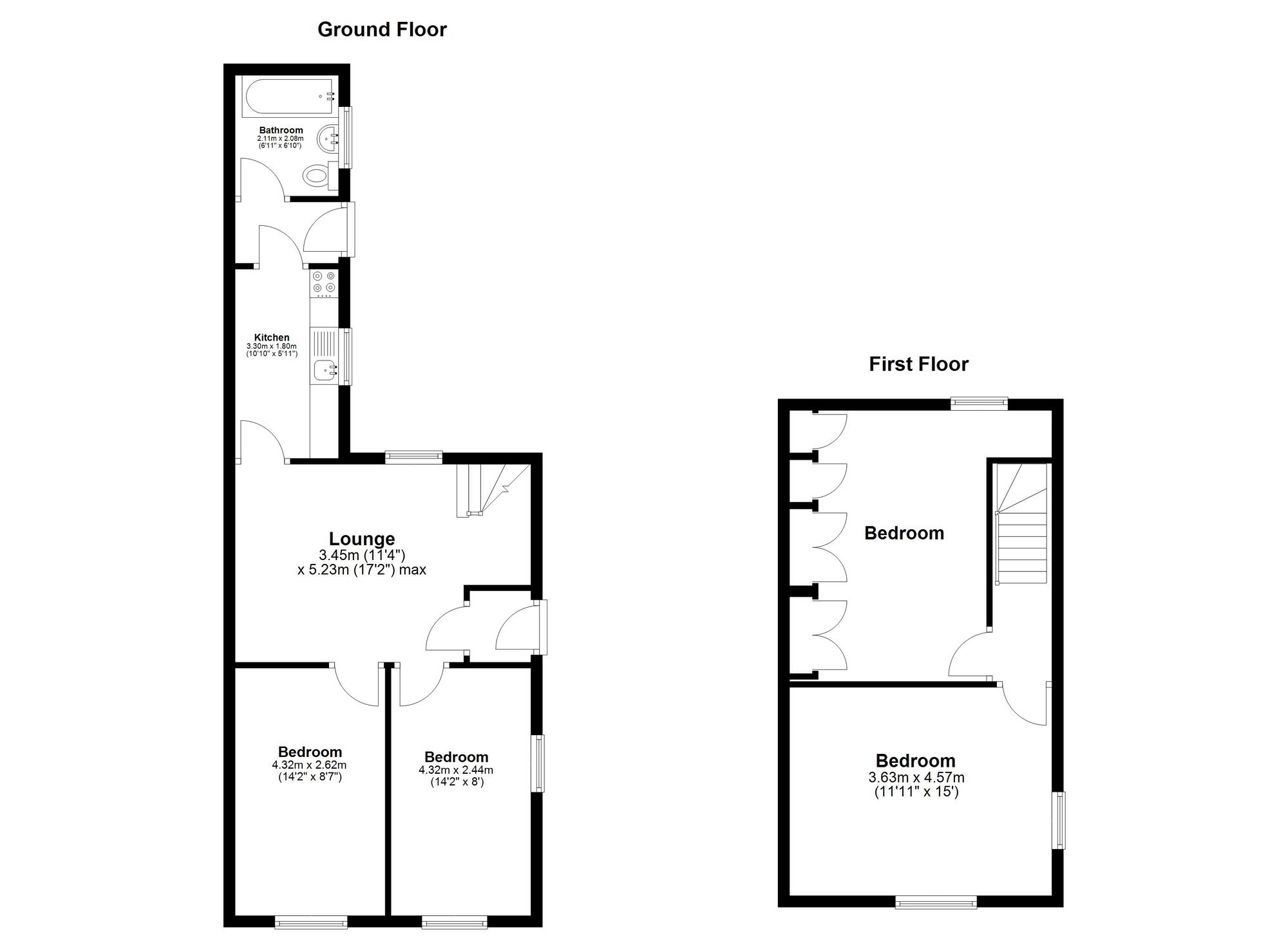 Floorplan of 4 bedroom End Terrace House for sale, Cirencester Street, Sunderland, Tyne and Wear, SR4