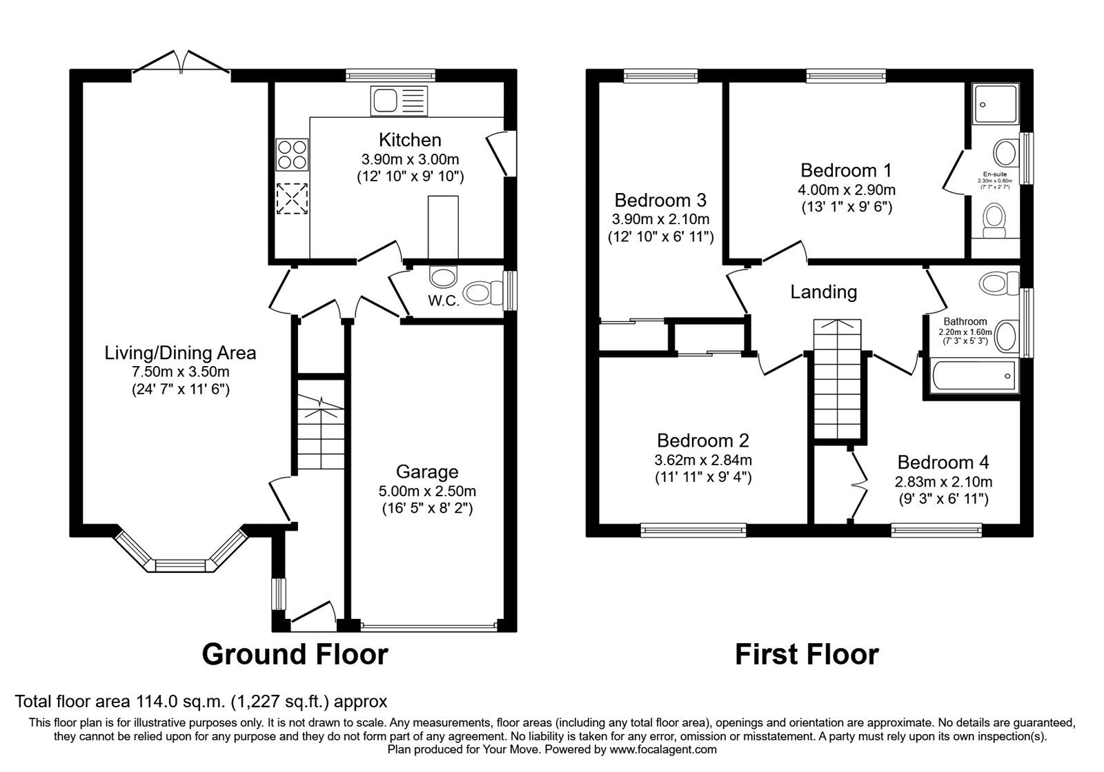 Floorplan of 4 bedroom Detached House for sale, Longmeadows, Sunderland, Tyne and Wear, SR3