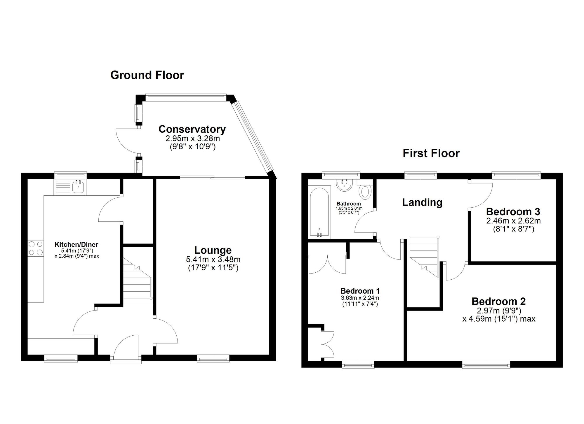 Floorplan of 3 bedroom Semi Detached House for sale, Hartside Road, Sunderland, Tyne and Wear, SR4