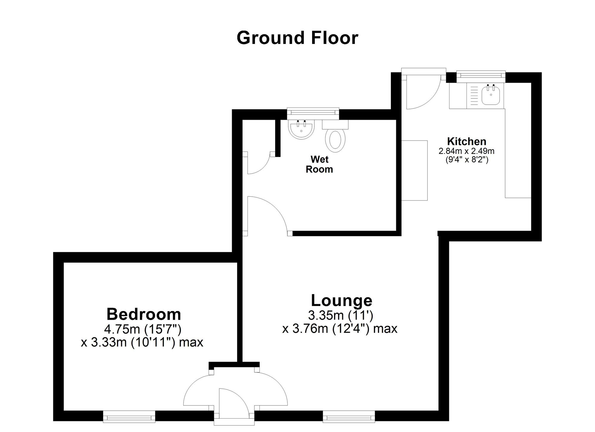 Floorplan of 1 bedroom Mid Terrace House for sale, East Moor Road, Sunderland, Tyne and Wear, SR4