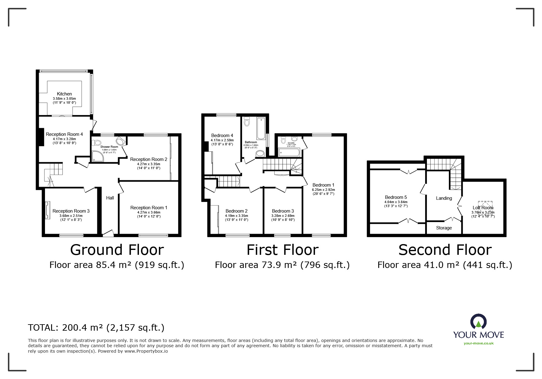 Floorplan of 5 bedroom Semi Detached House for sale, Gander Green Lane, Cheam, Sutton, SM3