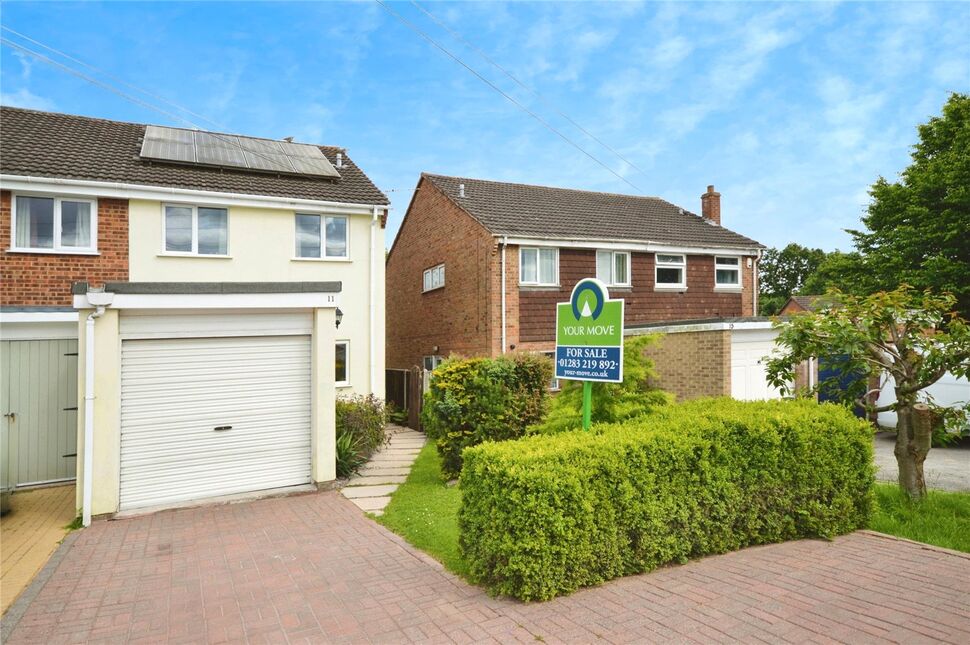 Main image of 3 bedroom Semi Detached House for sale, Rambler Close, Newhall, Derbyshire, DE11