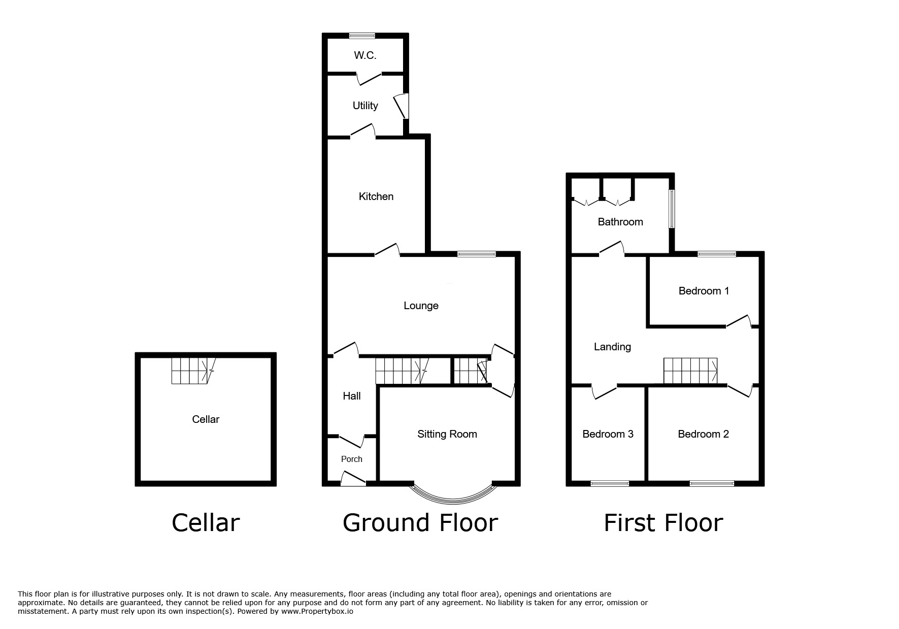 Floorplan of 3 bedroom End Terrace House for sale, Moira Road, Woodville, Derbyshire, DE11