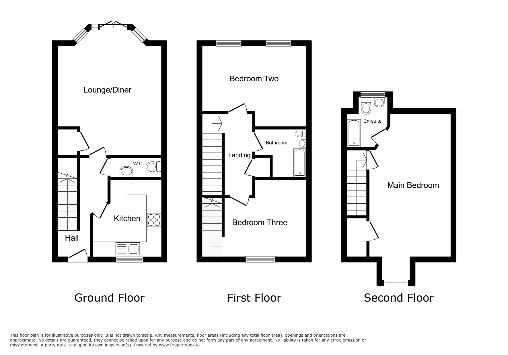 Floorplan of 3 bedroom Mid Terrace House for sale, High Street, Woodville, South Derbyshire, DE11