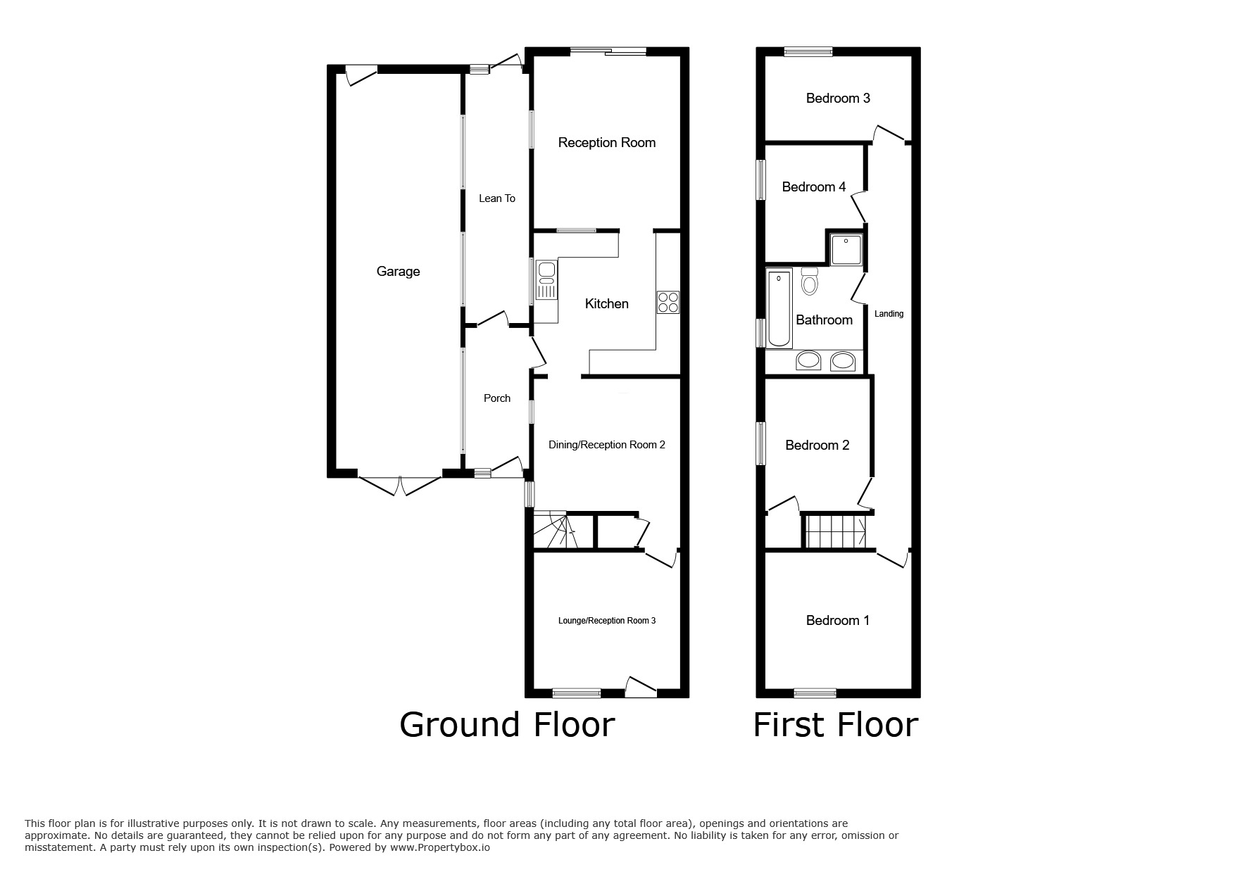 Floorplan of 3 bedroom End Terrace House for sale, Parliament Street, Newhall, Derbyshire, DE11