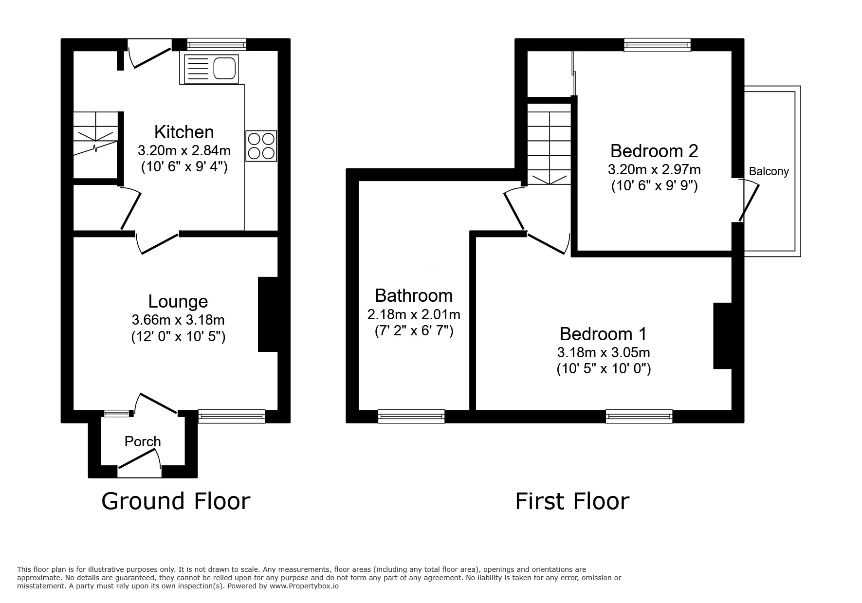 Floorplan of 2 bedroom Mid Terrace House for sale, Station Street, Castle Gresley, Derbyshire, DE11